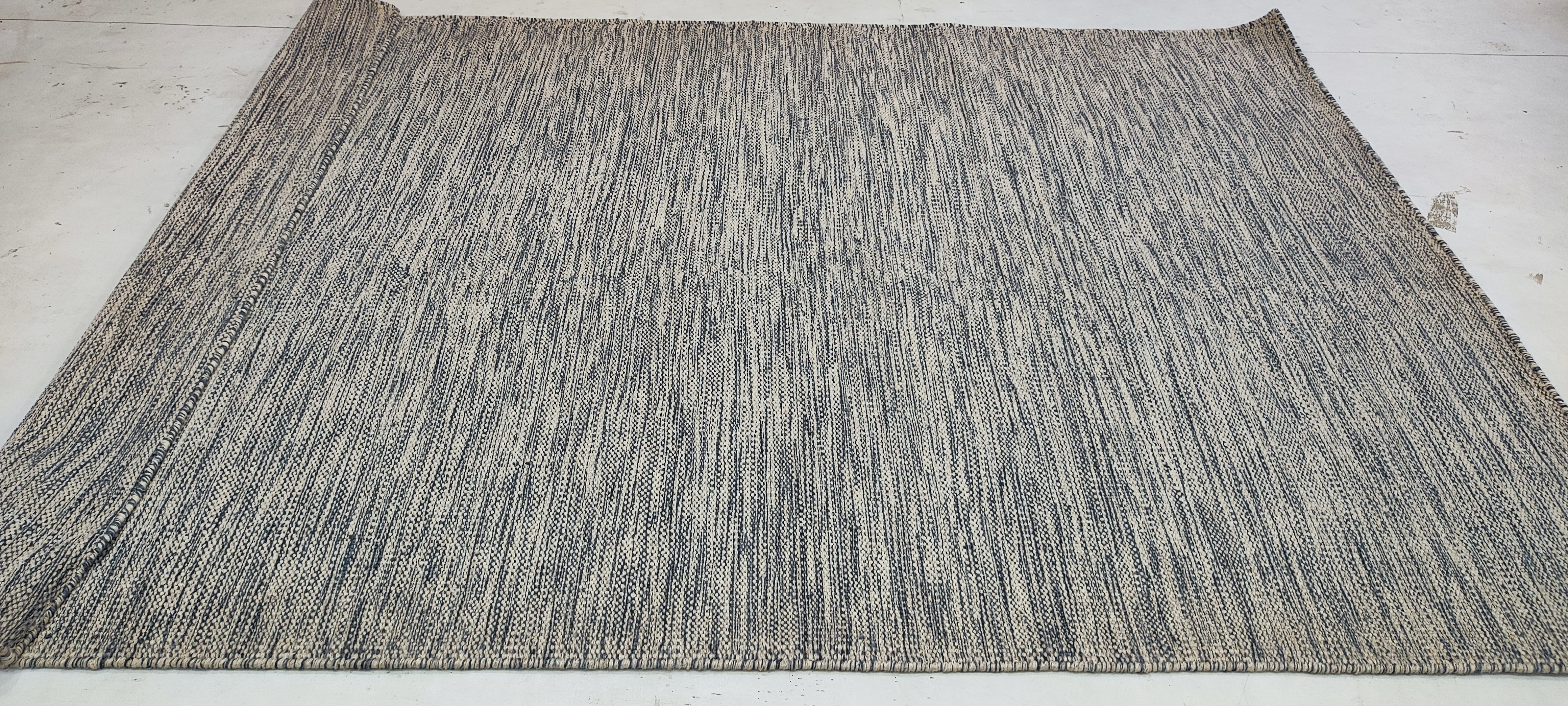 Cliff 4x5.6 Handwoven Durrie Grey