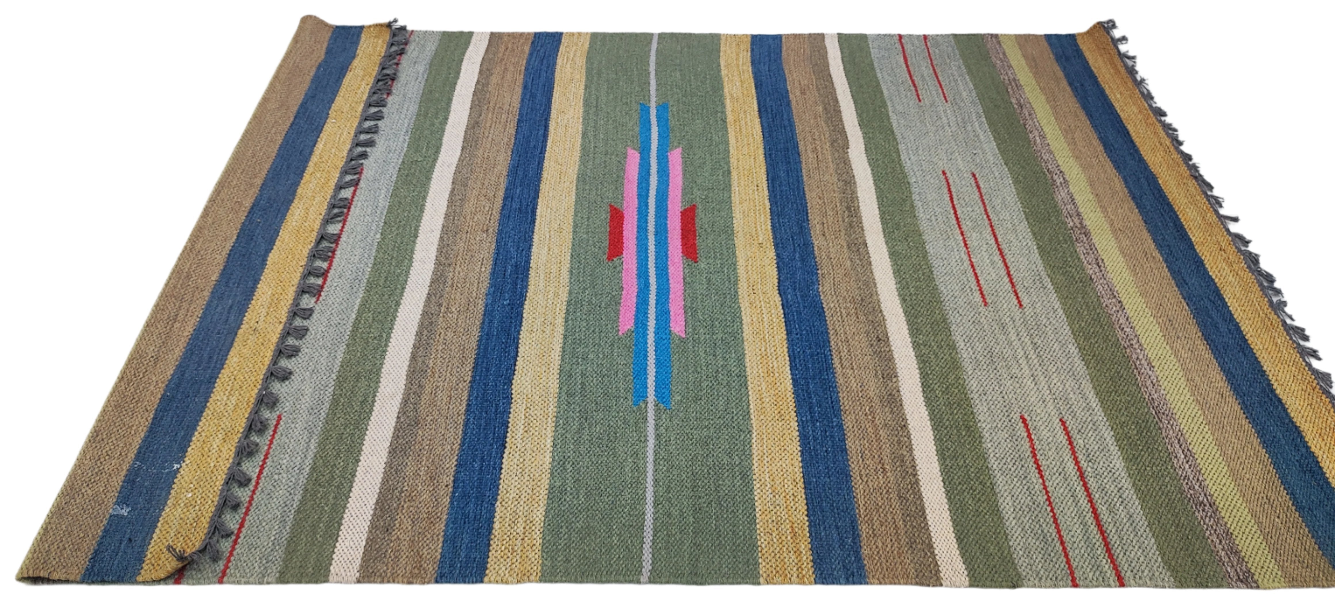 Cory 4x6 Handwoven Durrie Multi Colored