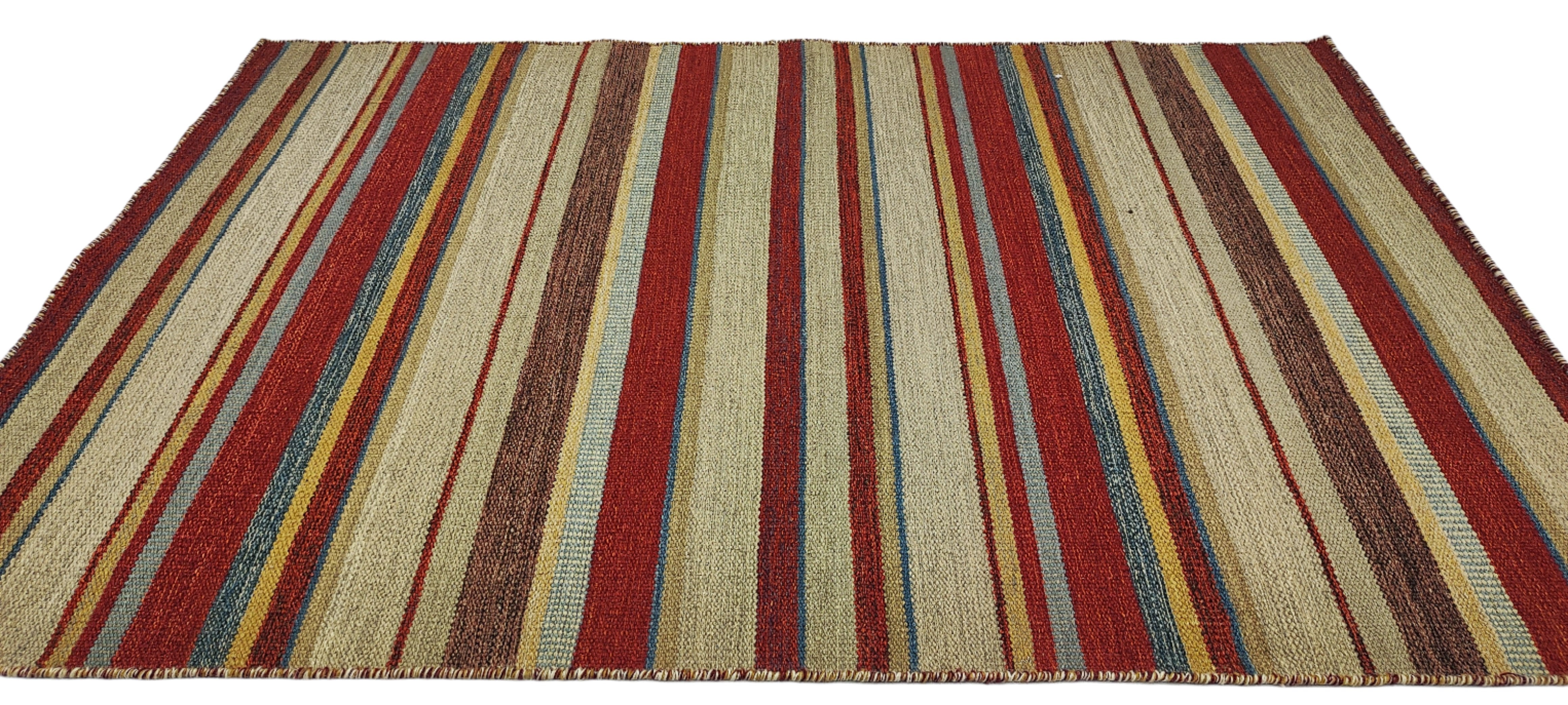 Paul 4x6 Handwoven Durrie Multi Colored