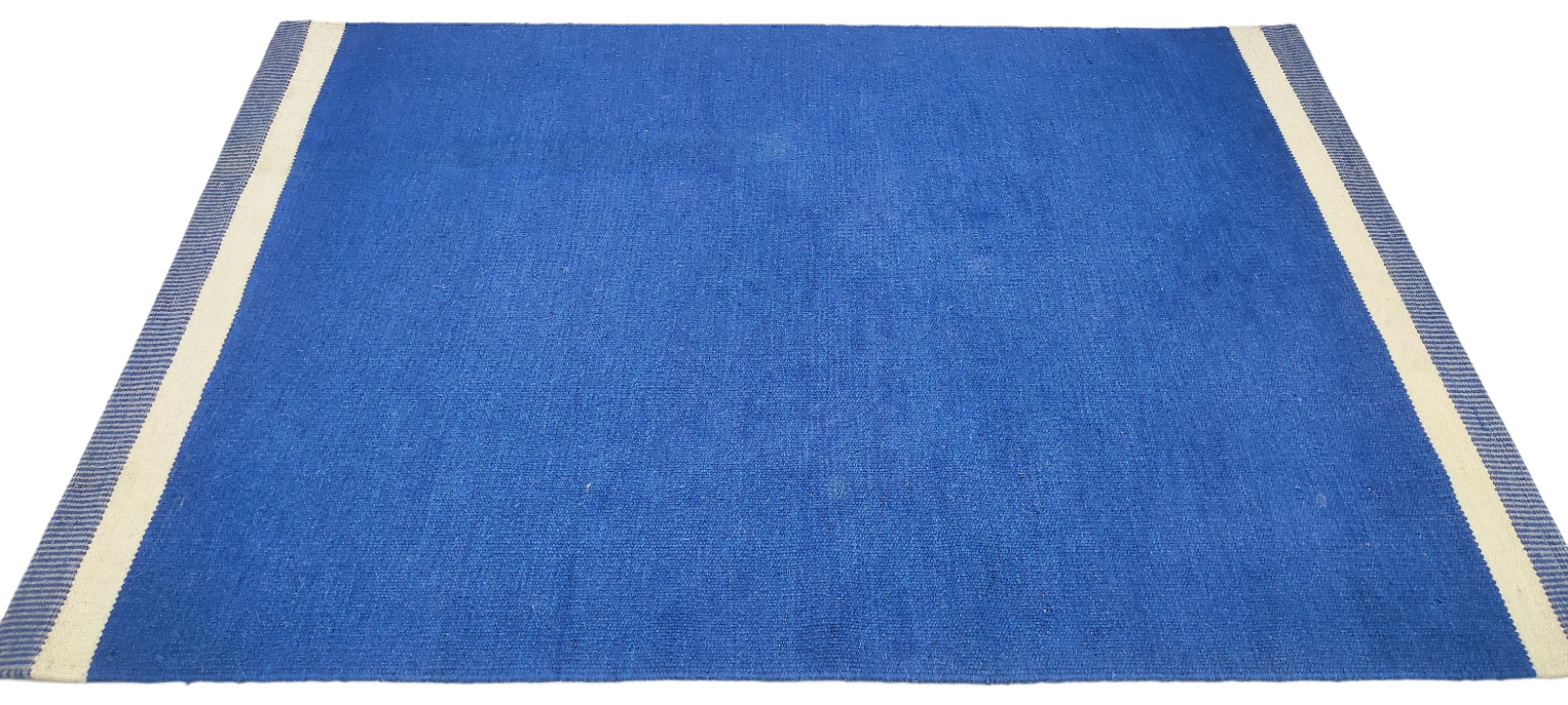 Tony 4x5.6 Blue Hand-Woven Durrie