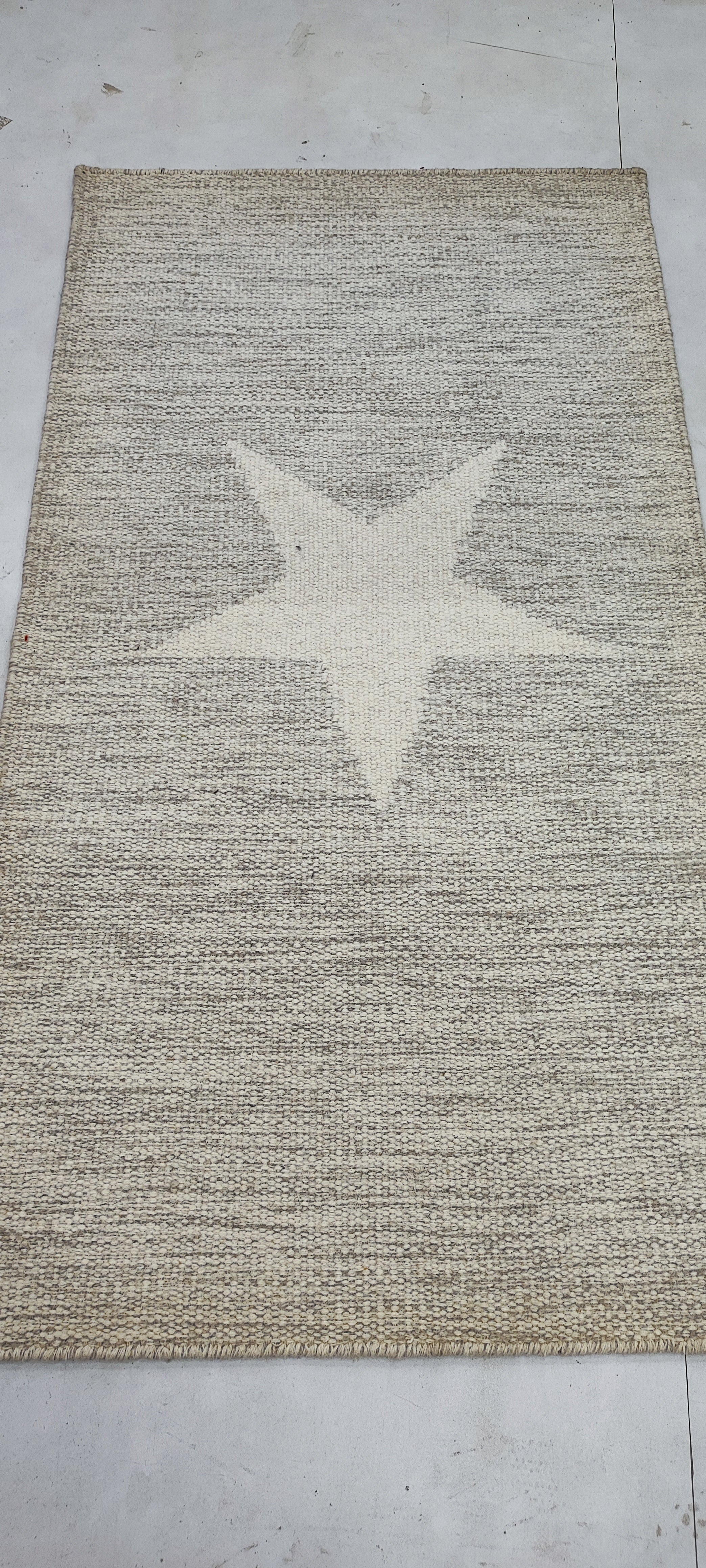 Charli 2.6x4.9 Handwoven Durrie Ivory Mix