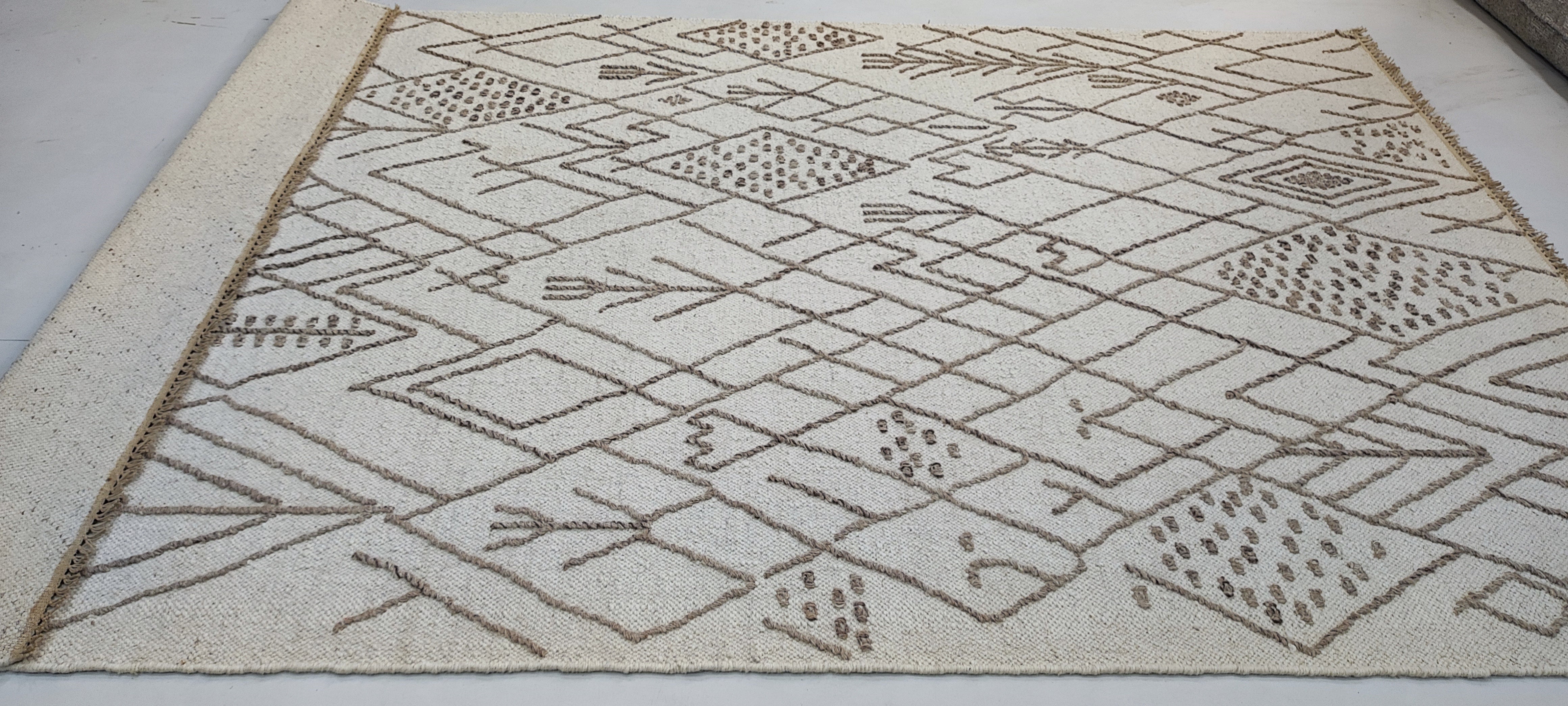 Josh 6x9 Handwoven Textured Modern Ivory