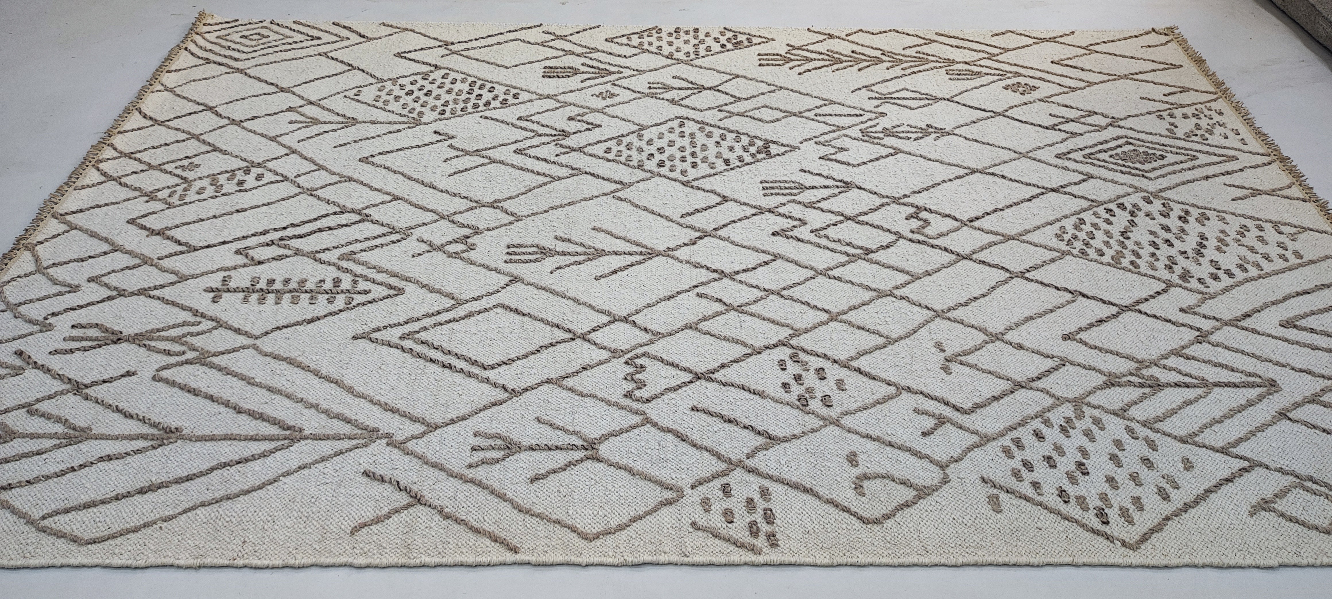 Josh 6x9 Handwoven Textured Modern Ivory