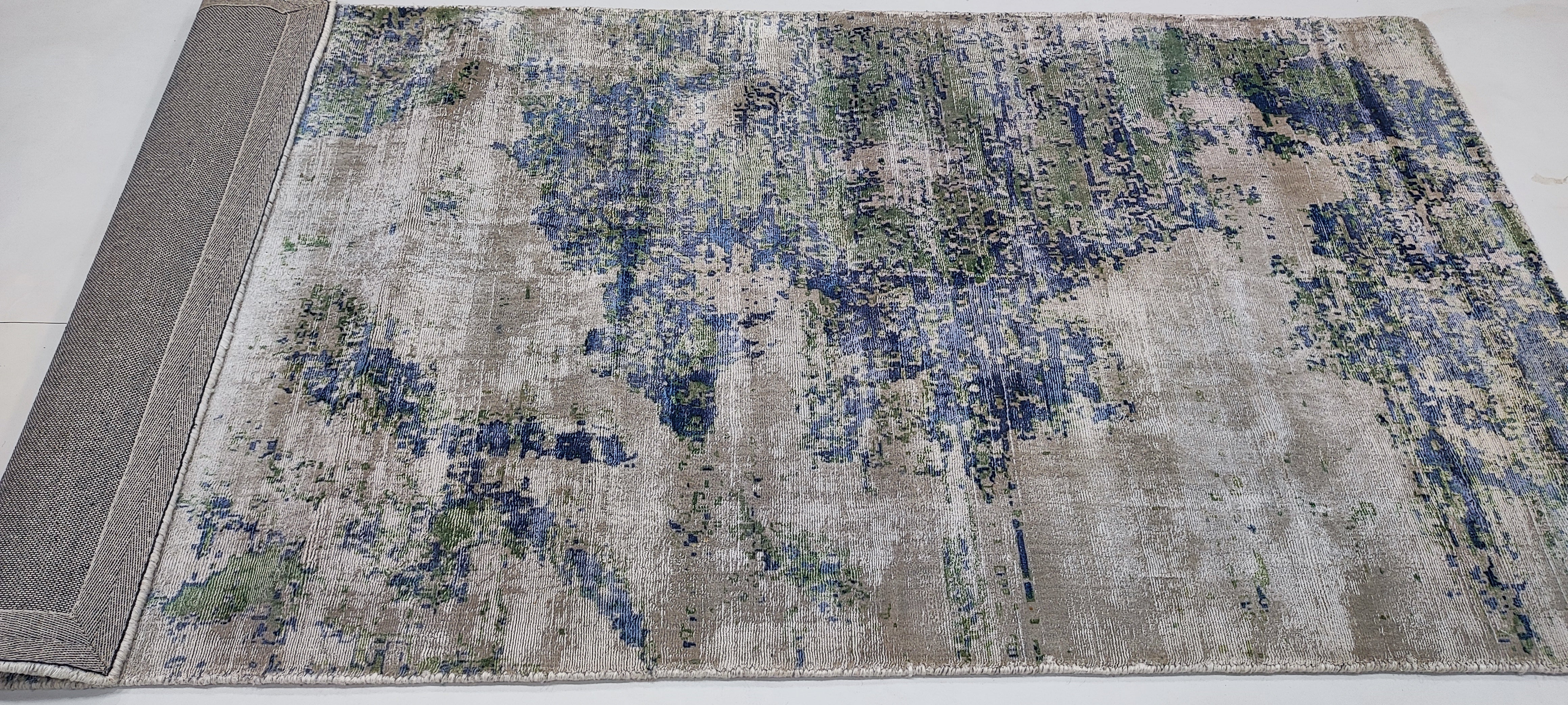 Hashimoto 3.3x6.6 Green Handwoven Modern Viscose