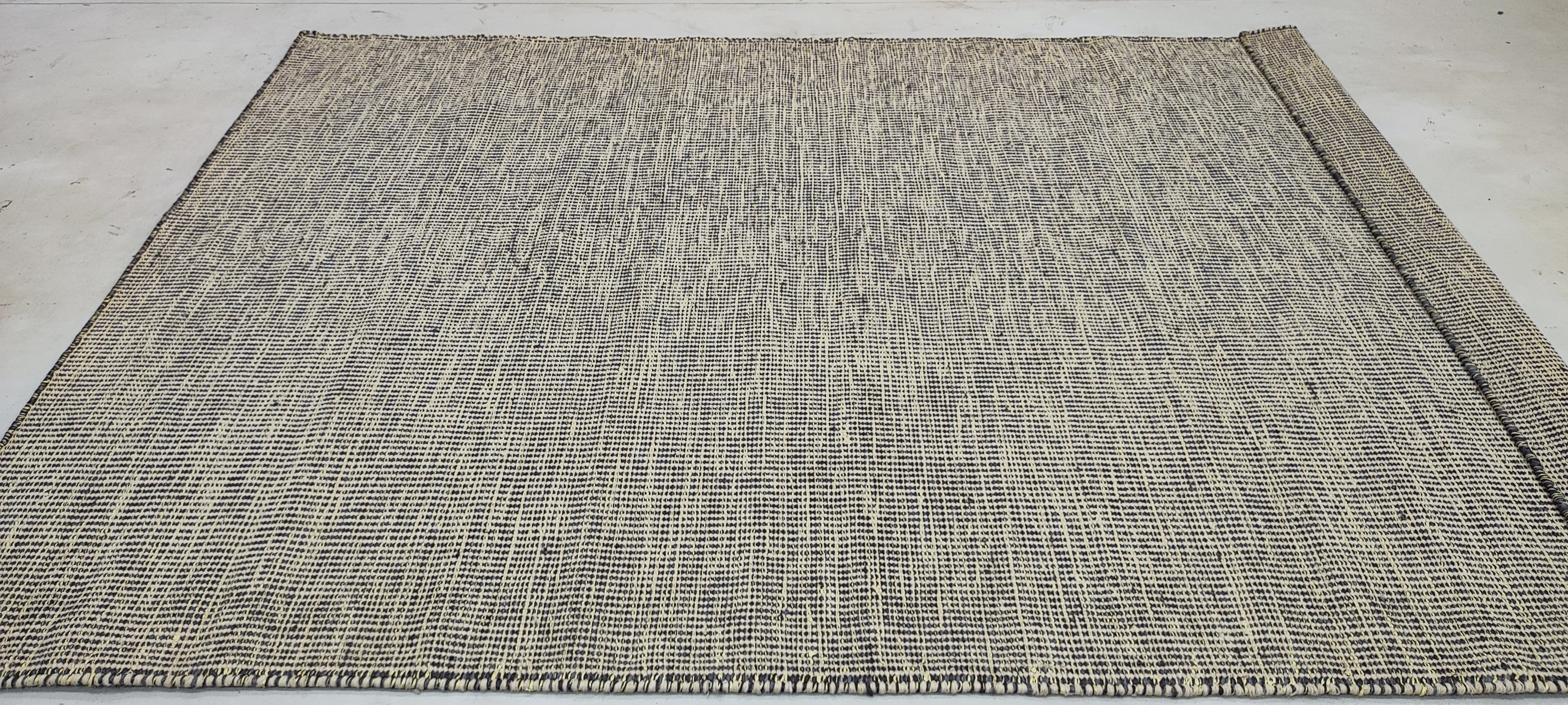 Rivera 5.3x7.6 Handwoven Durrie Ivory