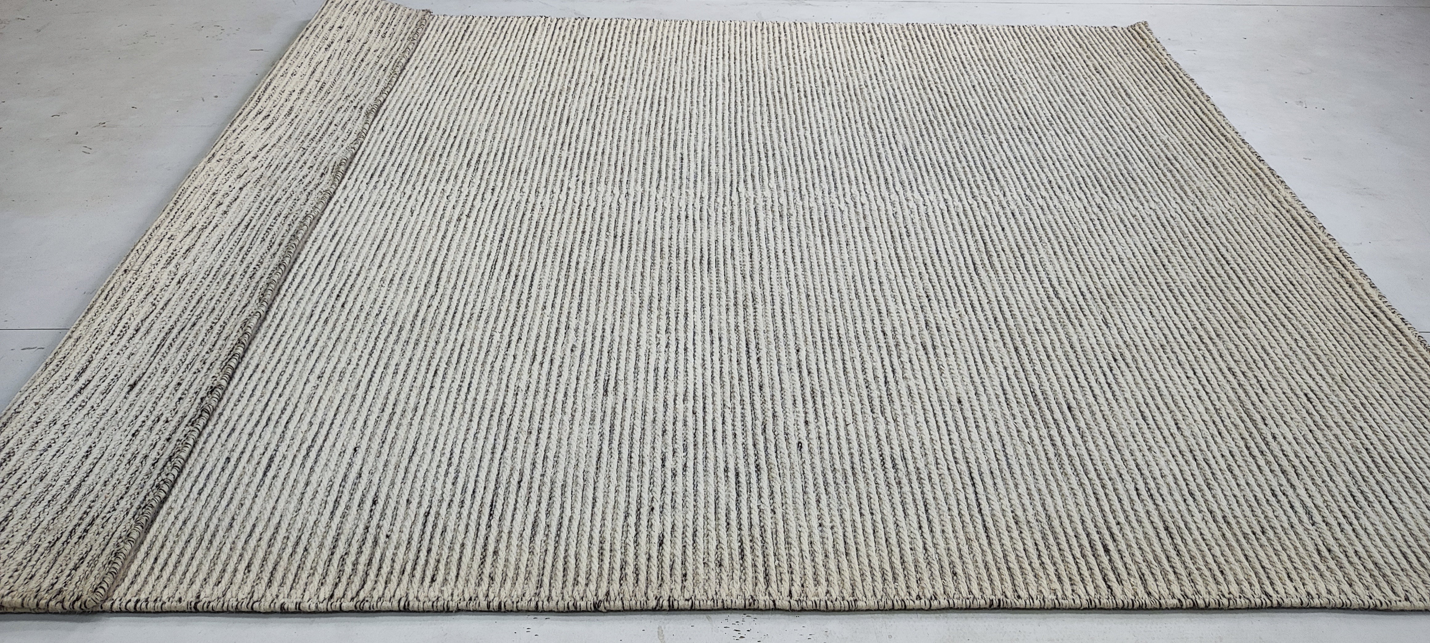 Adam Brody 6x8 Grey Handwoven Durrie Rug