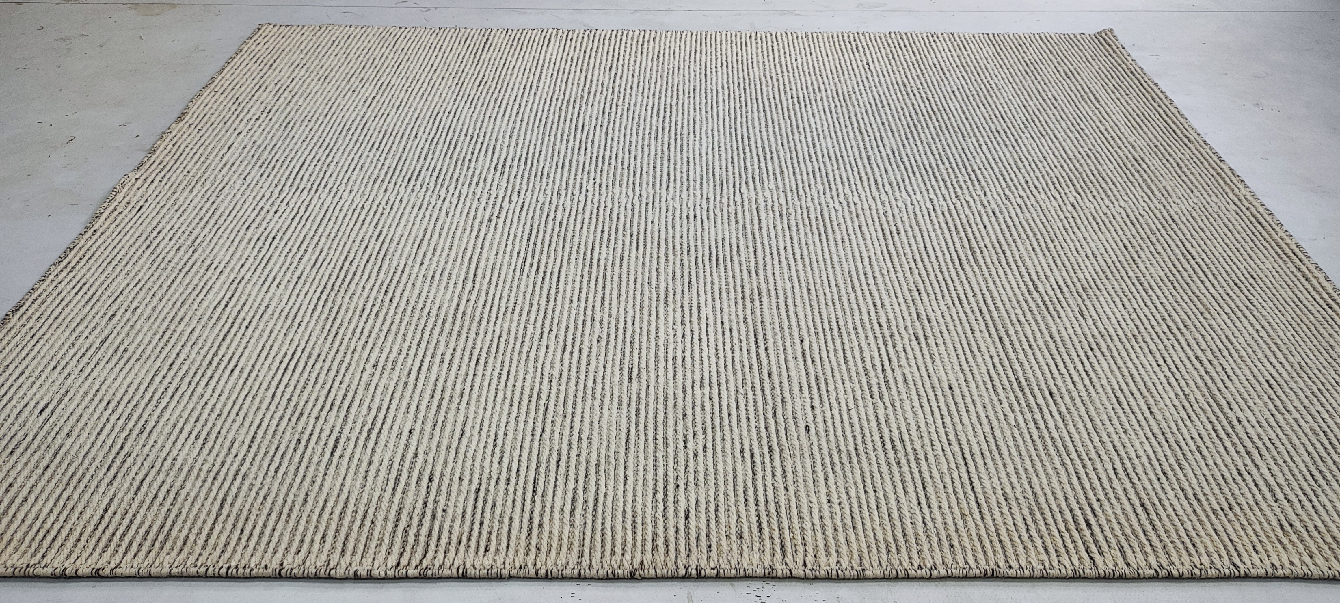 Adam Brody 6x8 Grey Handwoven Durrie Rug