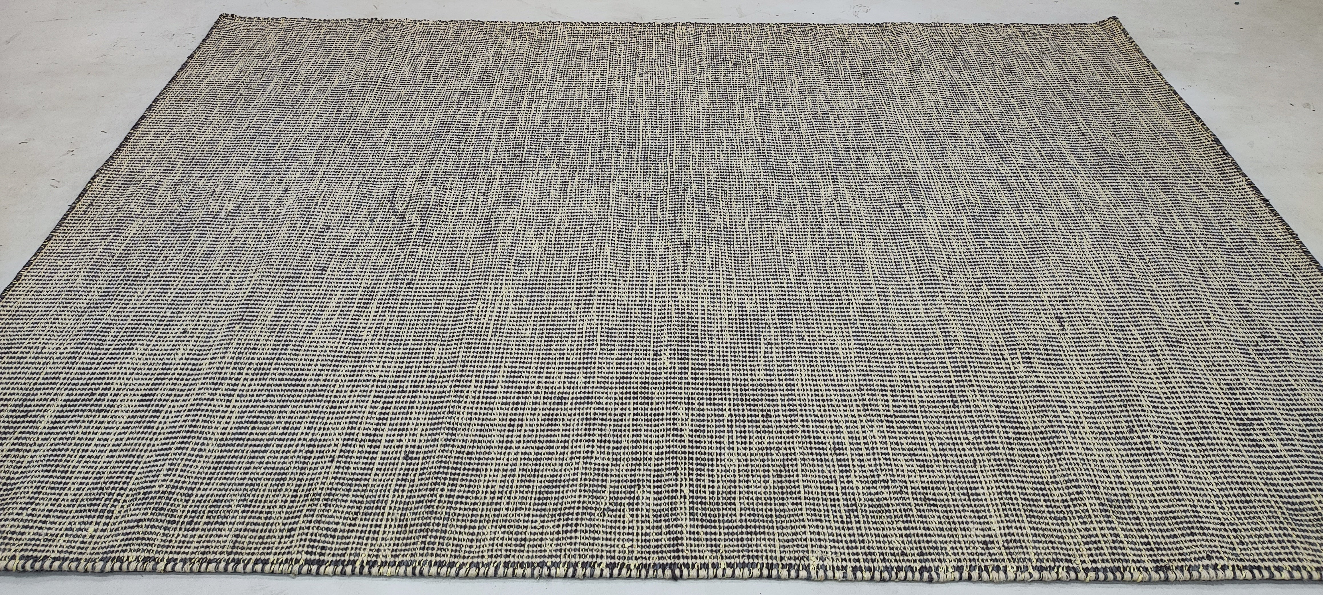 Rivera 5.3x7.6 Handwoven Durrie Ivory