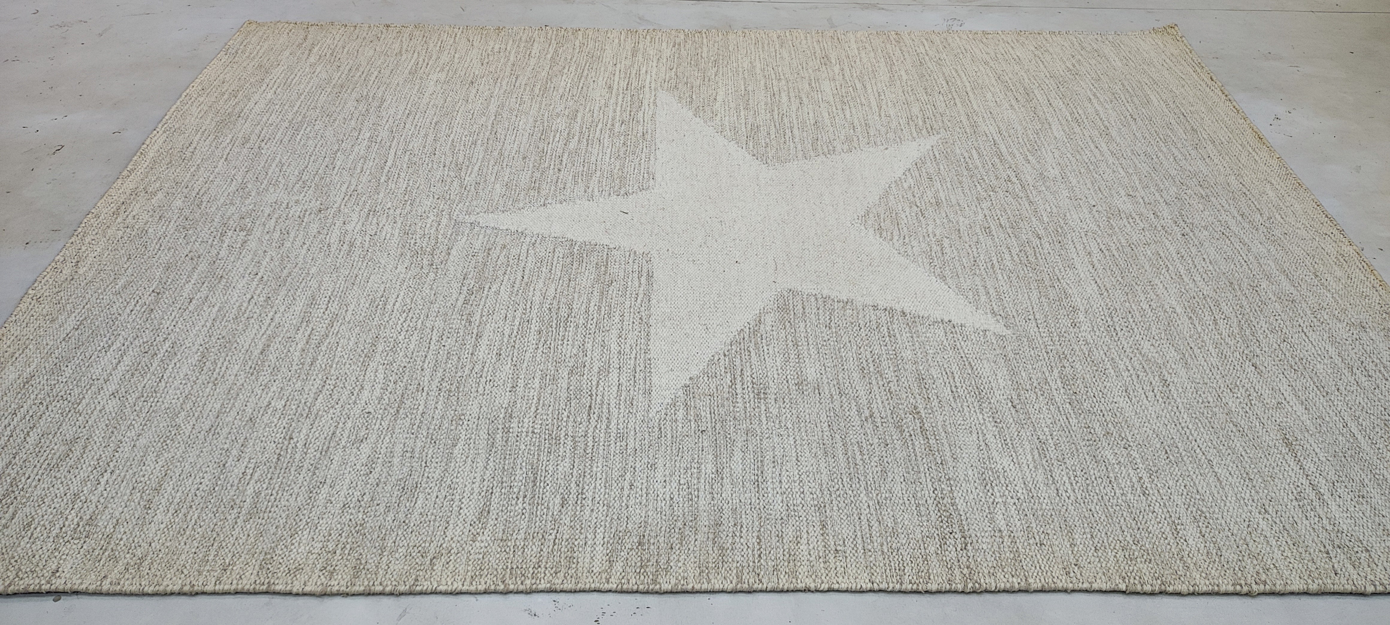 Alix 5.3x7.6 Handwoven Durrie Ivory