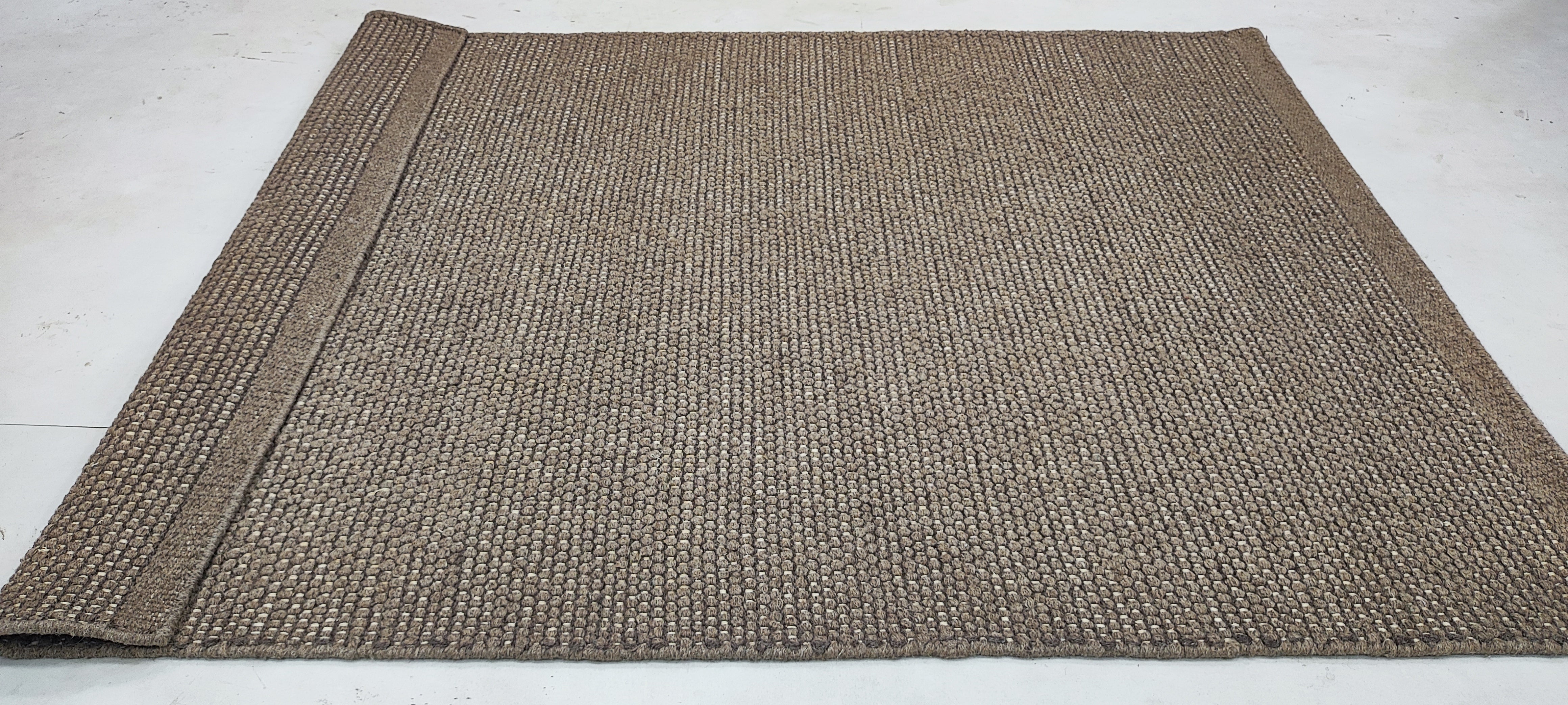 Hugh Campbell 4.9x6.6 Handwoven Durrie Rug (Multiple Colors)