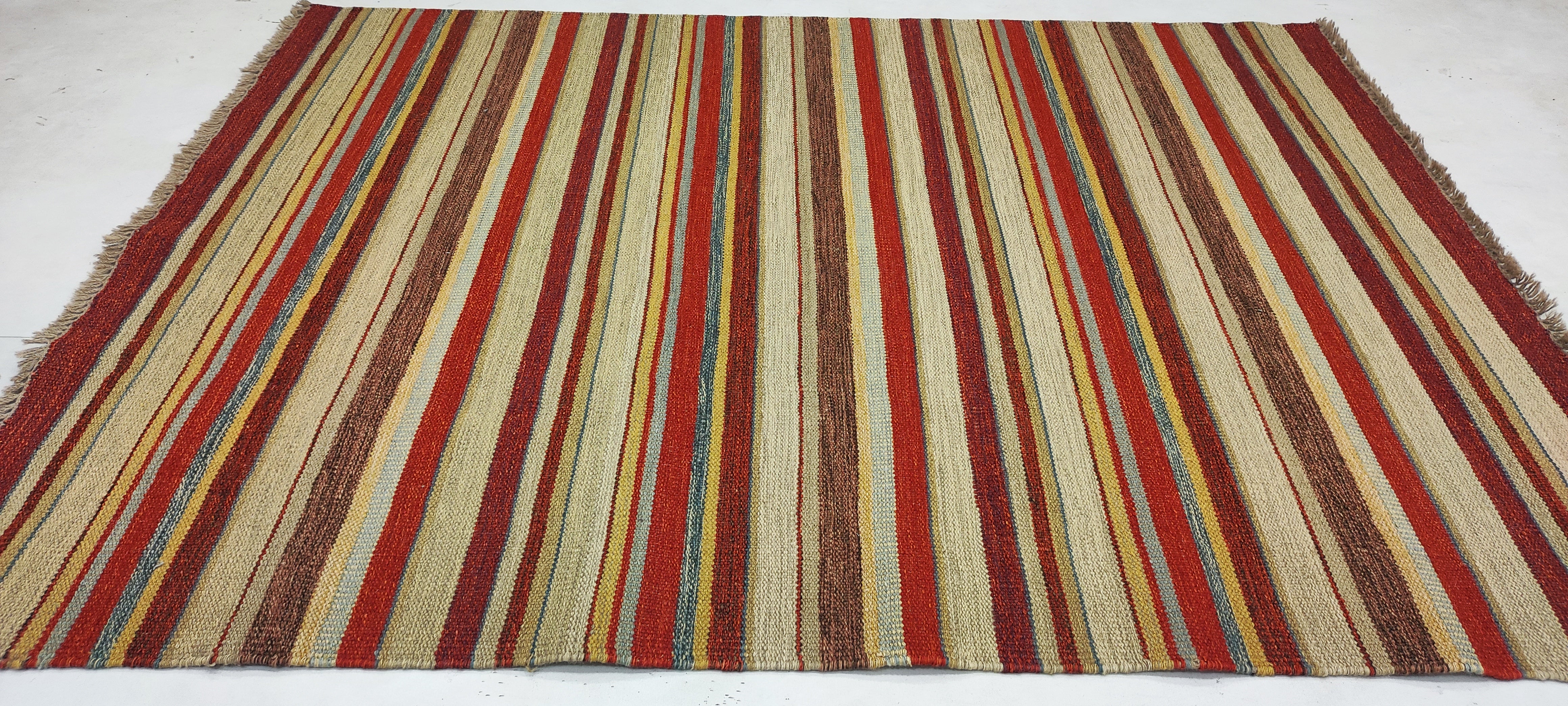 Jeffrey Dean Morgan Handwoven Durrie Rug (Multiple Colors & Sizes)