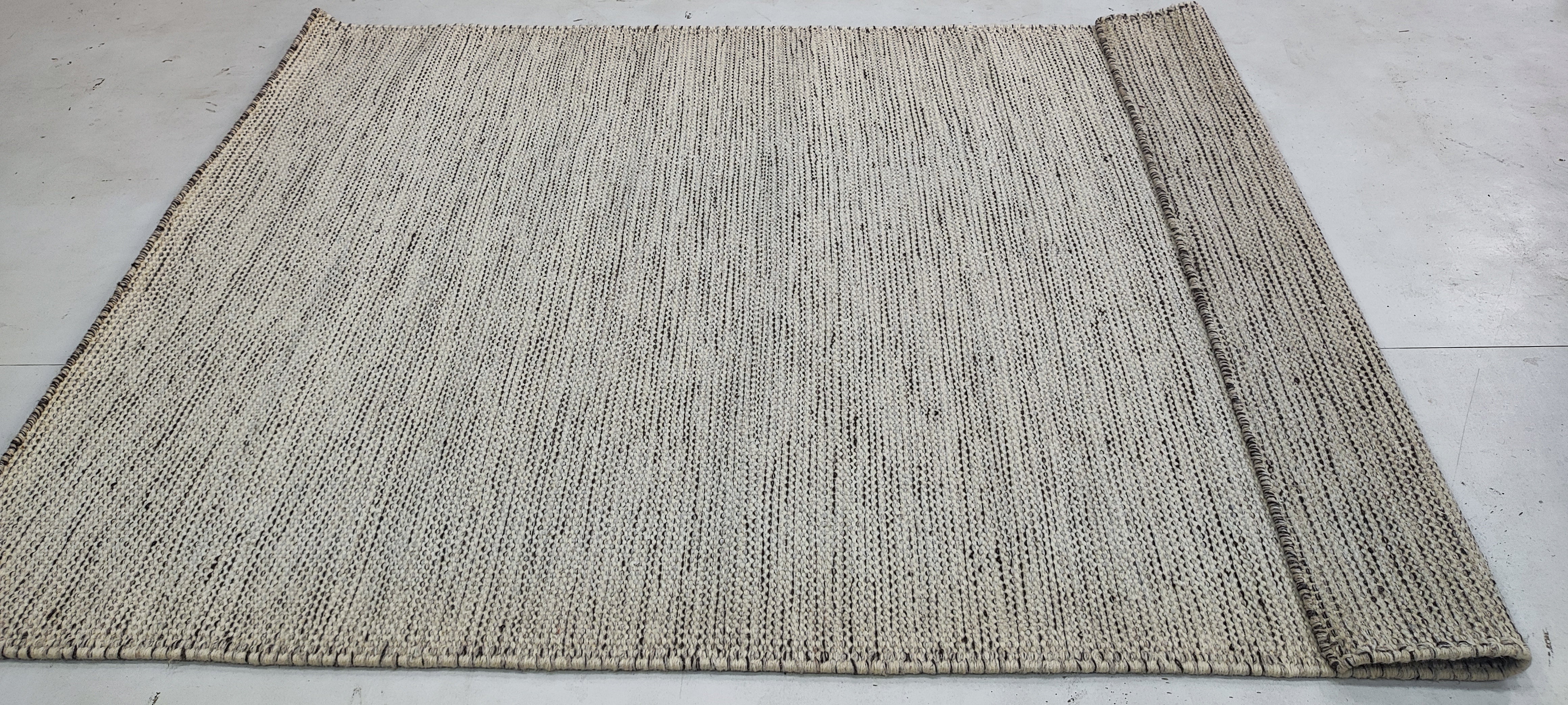 John Doman 4x5.9 Handwoven Durrie Rug (Multiple Colors)