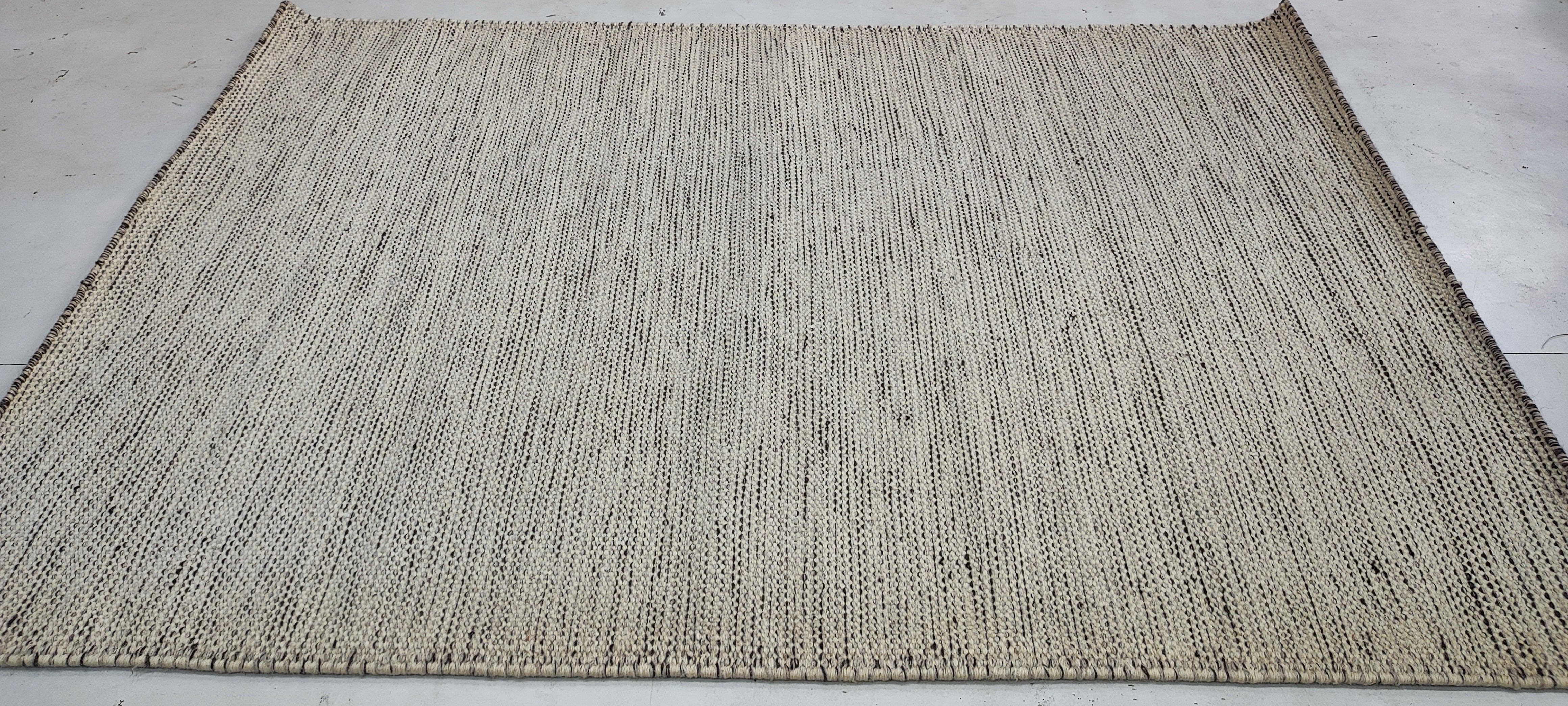 John Doman 4x5.9 Handwoven Durrie Rug (Multiple Colors)