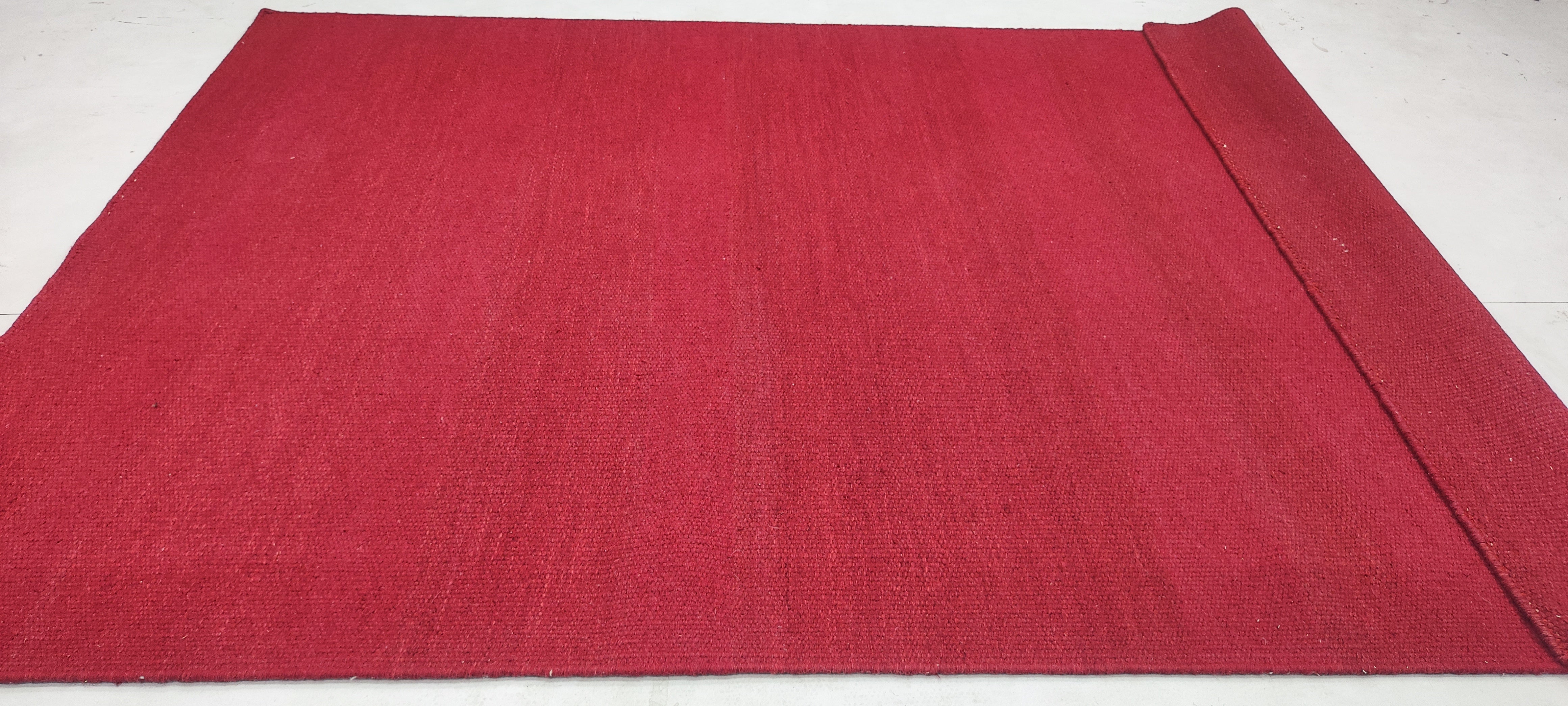 Christian Keyes 4x5.9 Handwoven Durrie Rug (Multiple Colors)