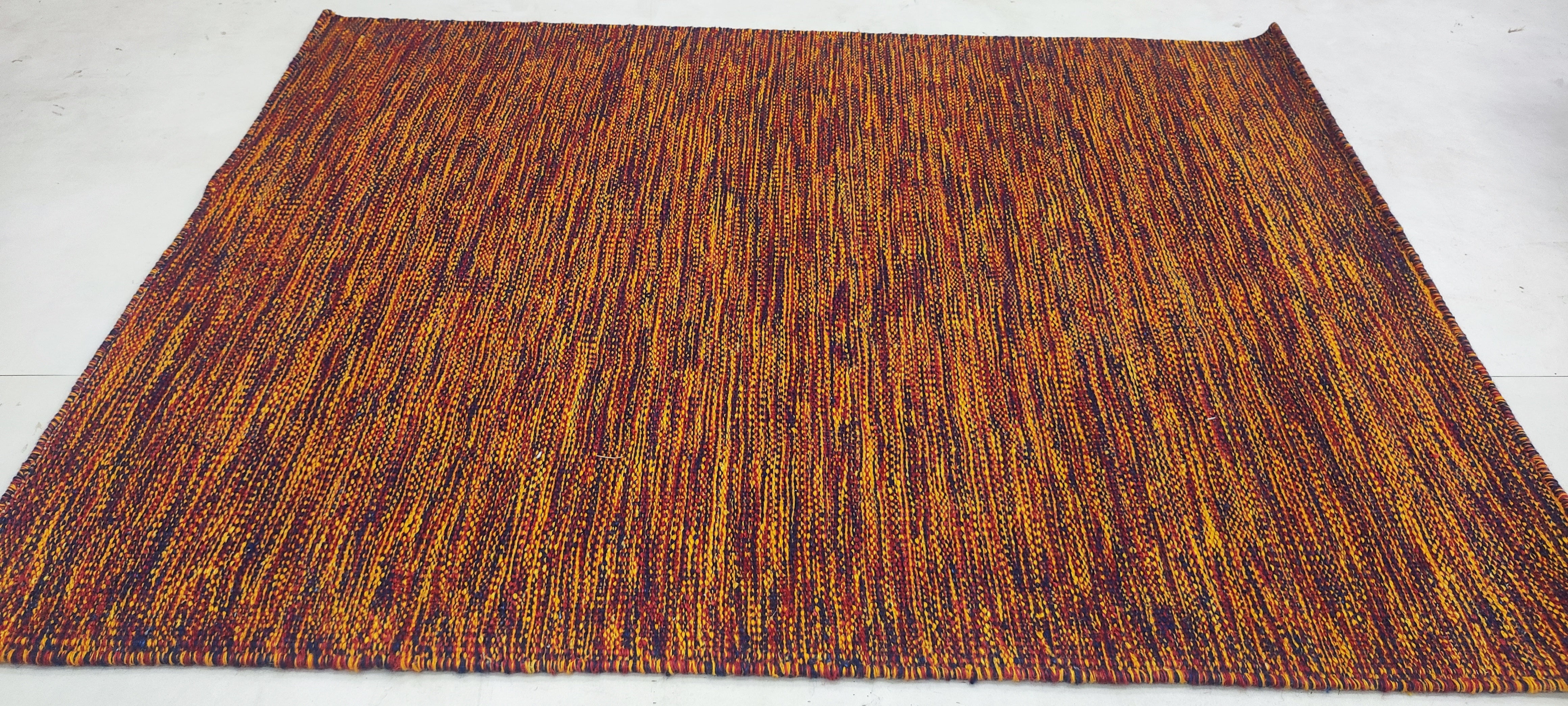 Malcolm Barrett 4x5.9 Handwoven Durrie Rug (Multiple Colors)
