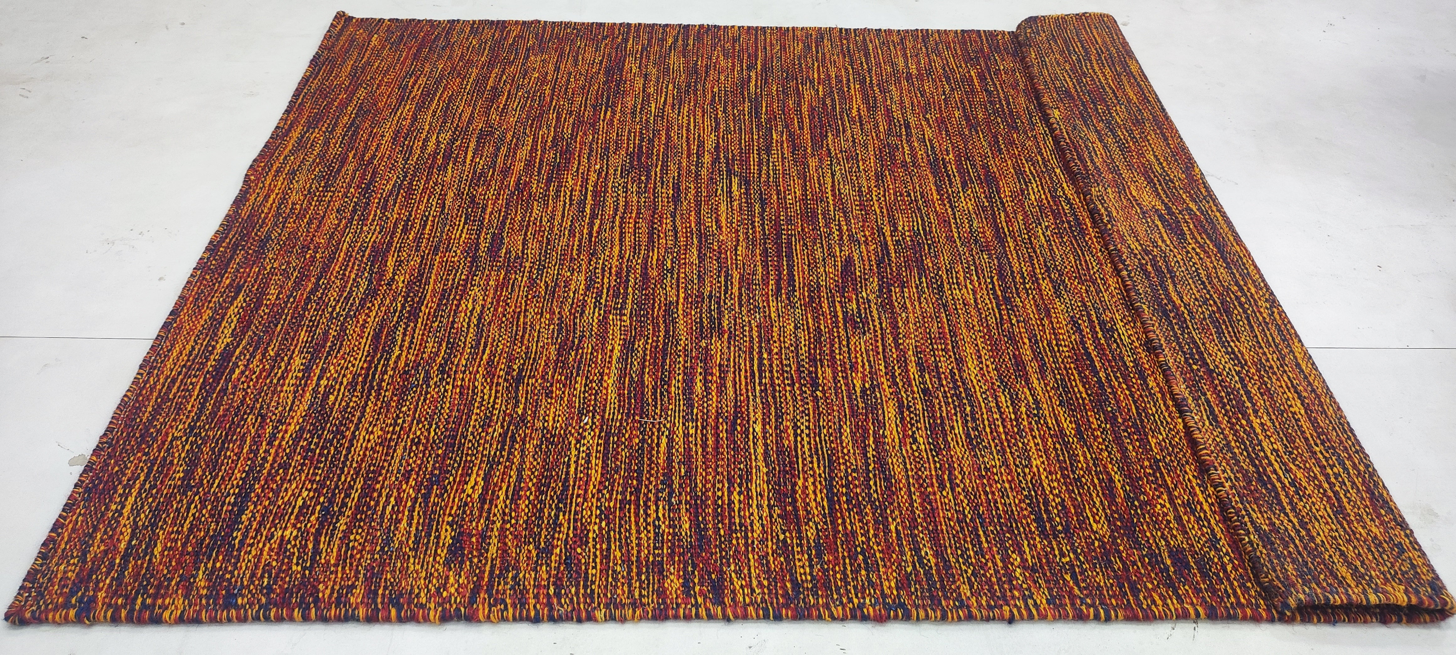 Malcolm Barrett 4x5.9 Handwoven Durrie Rug (Multiple Colors)