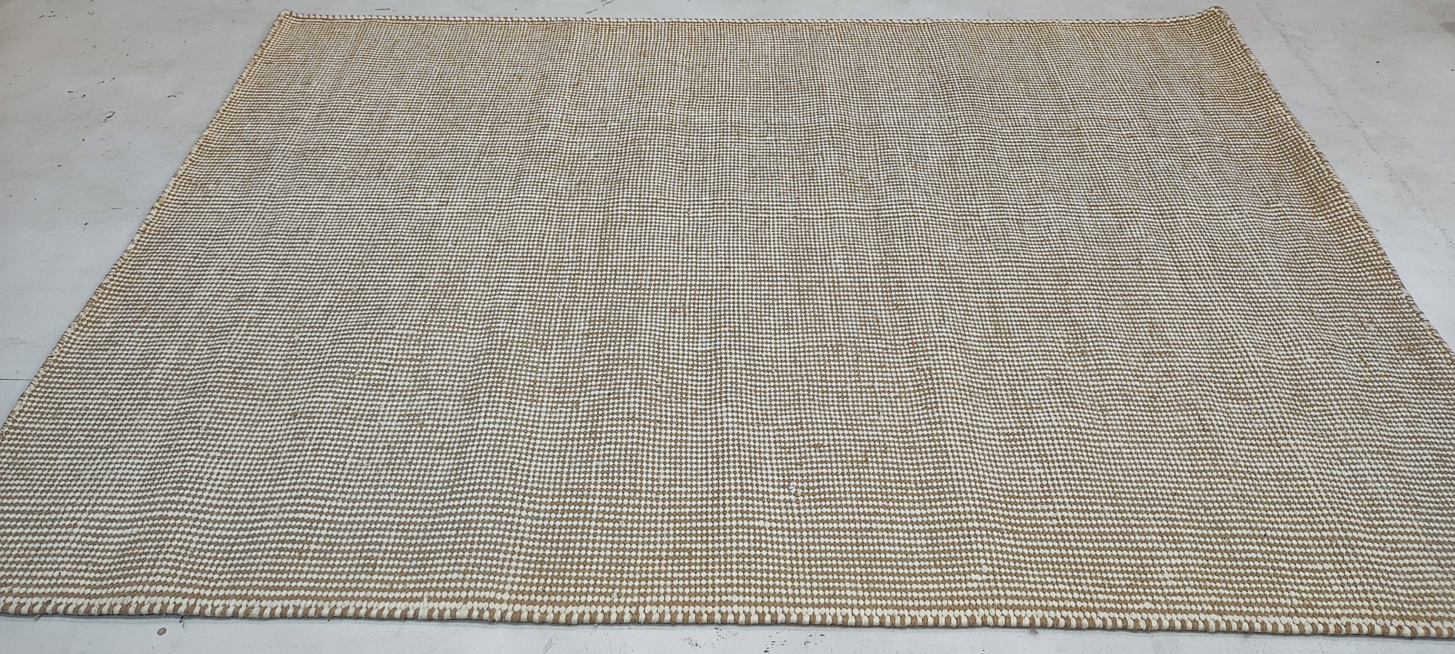 Dean Morgan 4x5.9 Handwoven Durrie Rug (Multiple Colors)