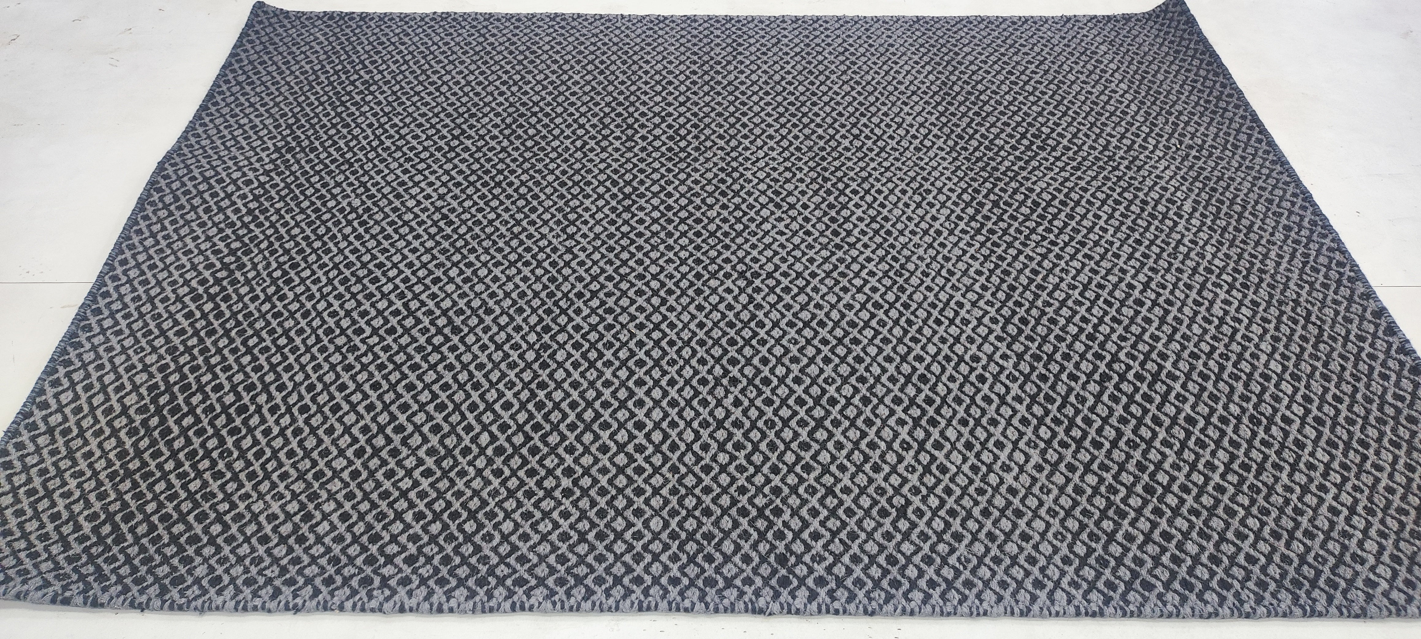 Dwight 4x5.9 Handwoven Grey Durrie Rug (Multiple Colors)