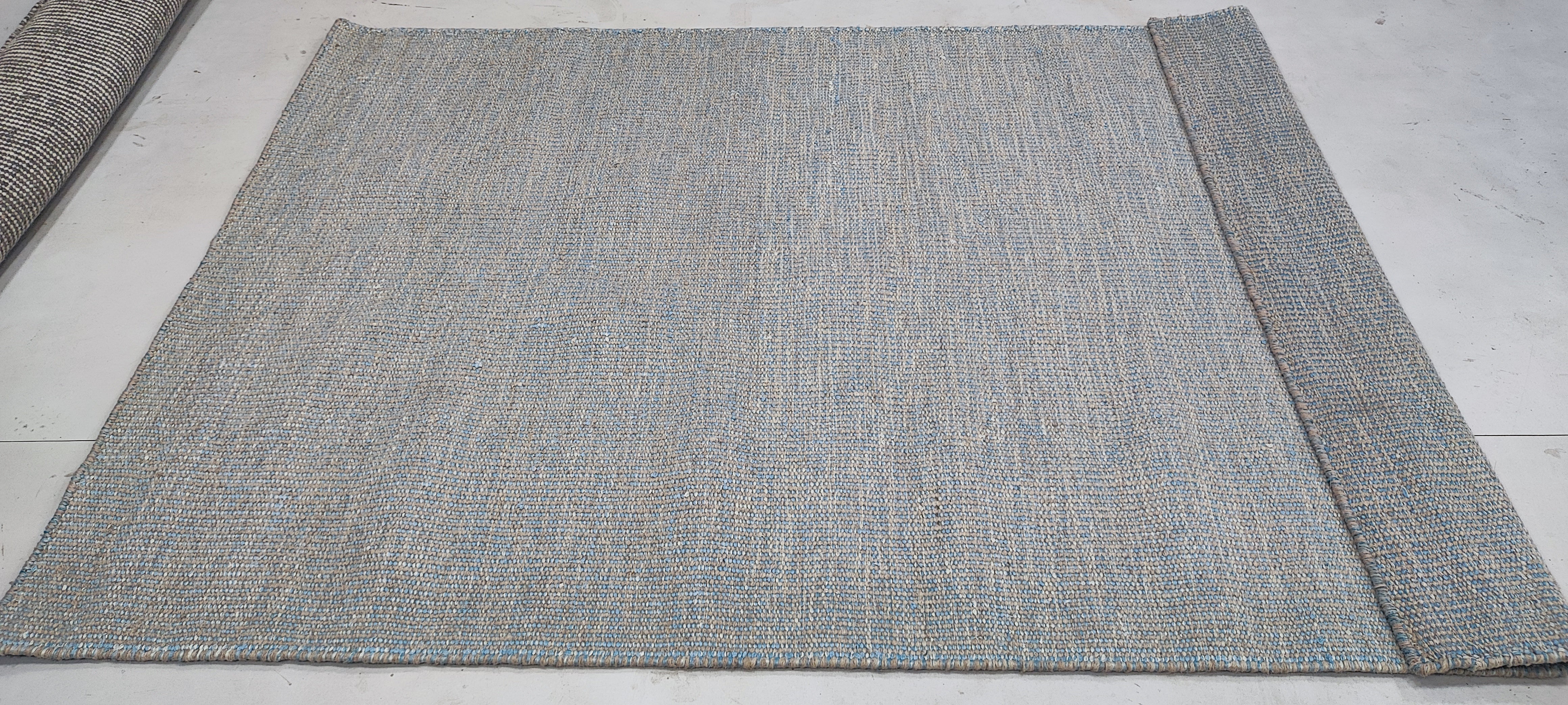 Garrett 4x5.9 Grey Handwoven Durrie Rug