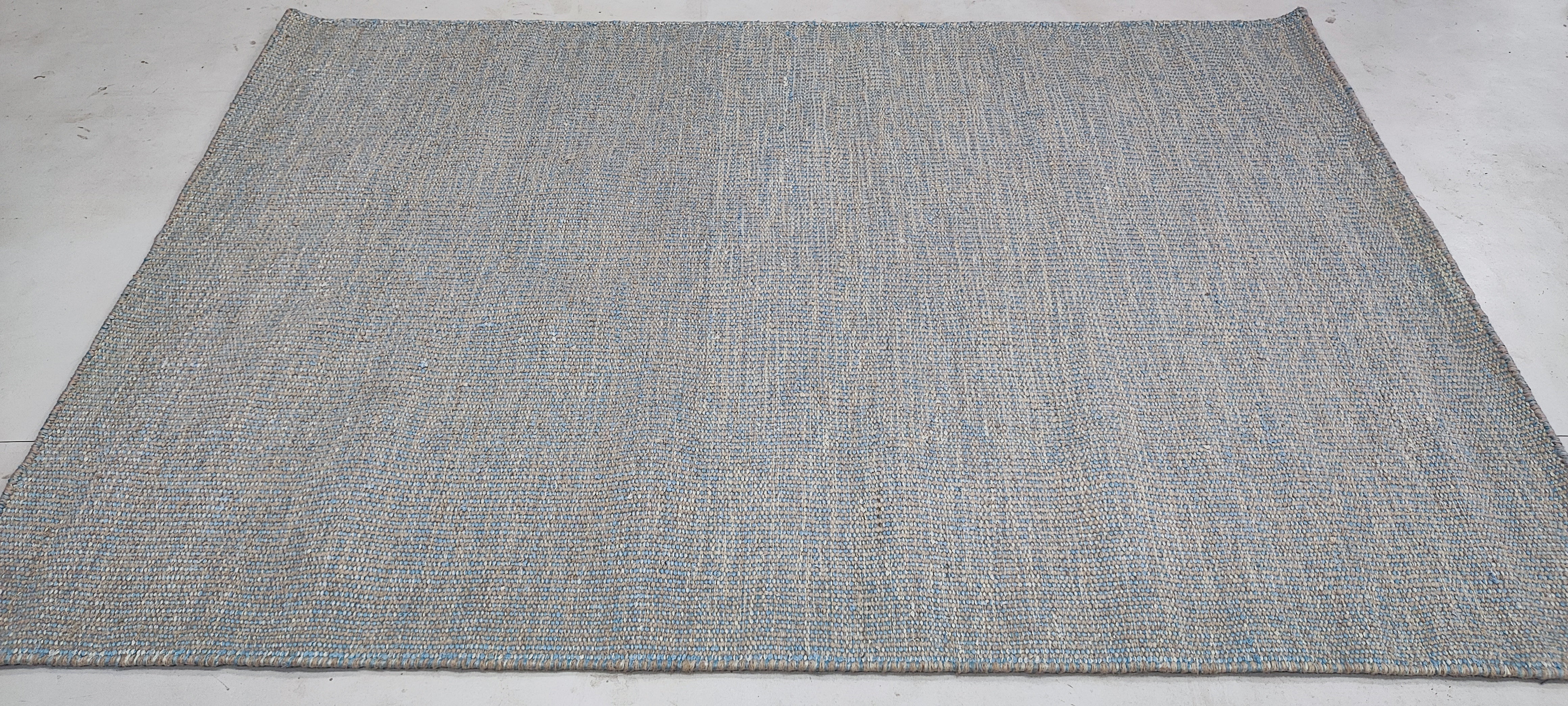 Garrett 4x5.9 Grey Handwoven Durrie Rug