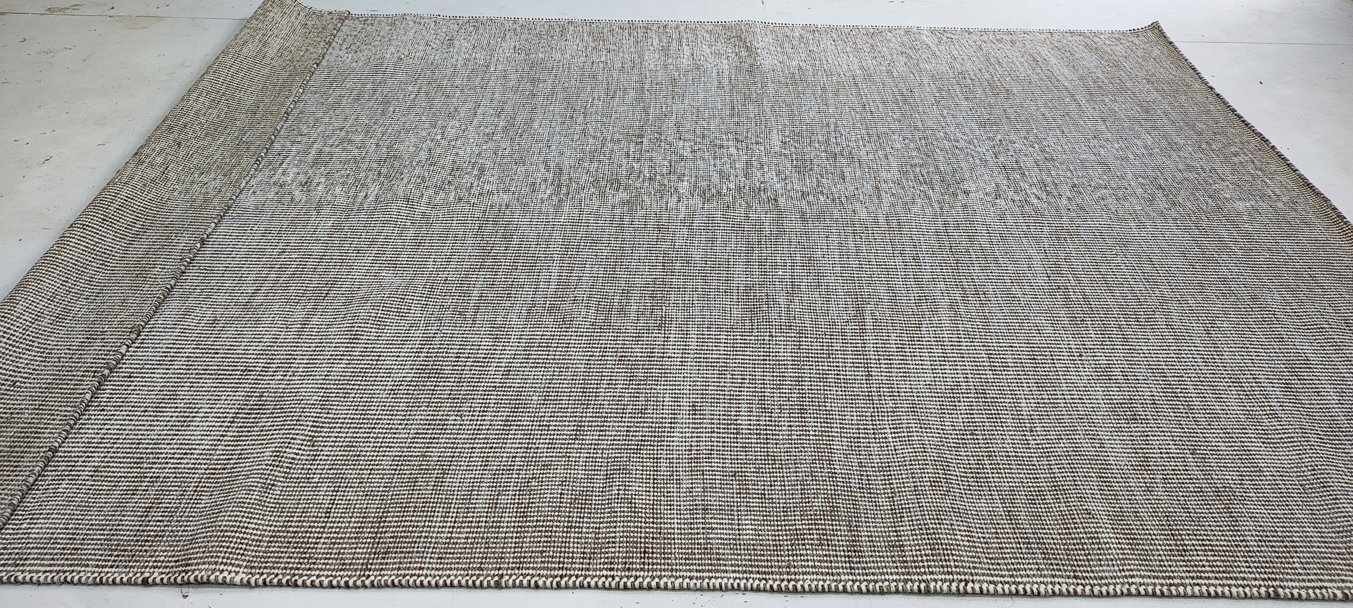 Ritchie 5.3x7.6 Brown Handwoven Durrie Rug