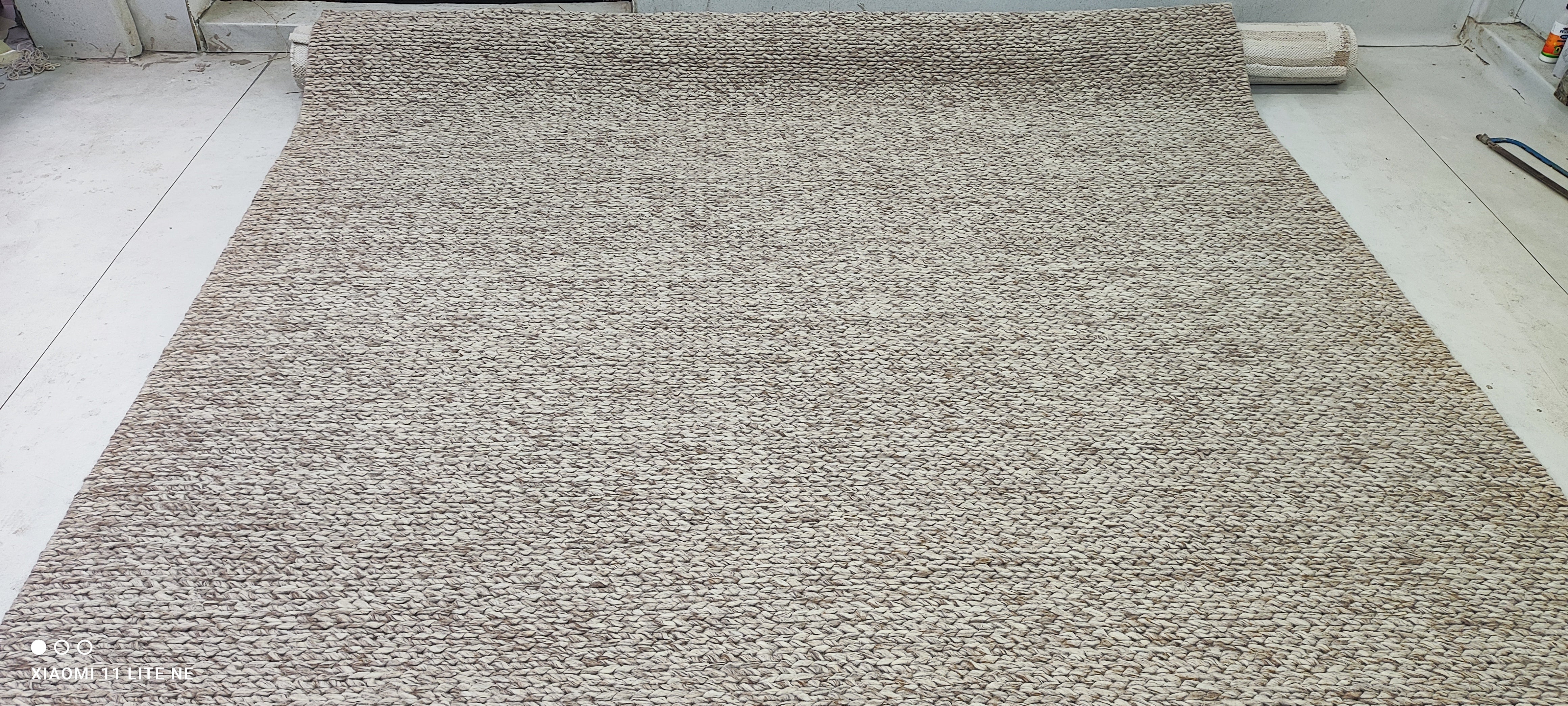 Ethan Kang 8x10 Grey Handwoven Modern Rug