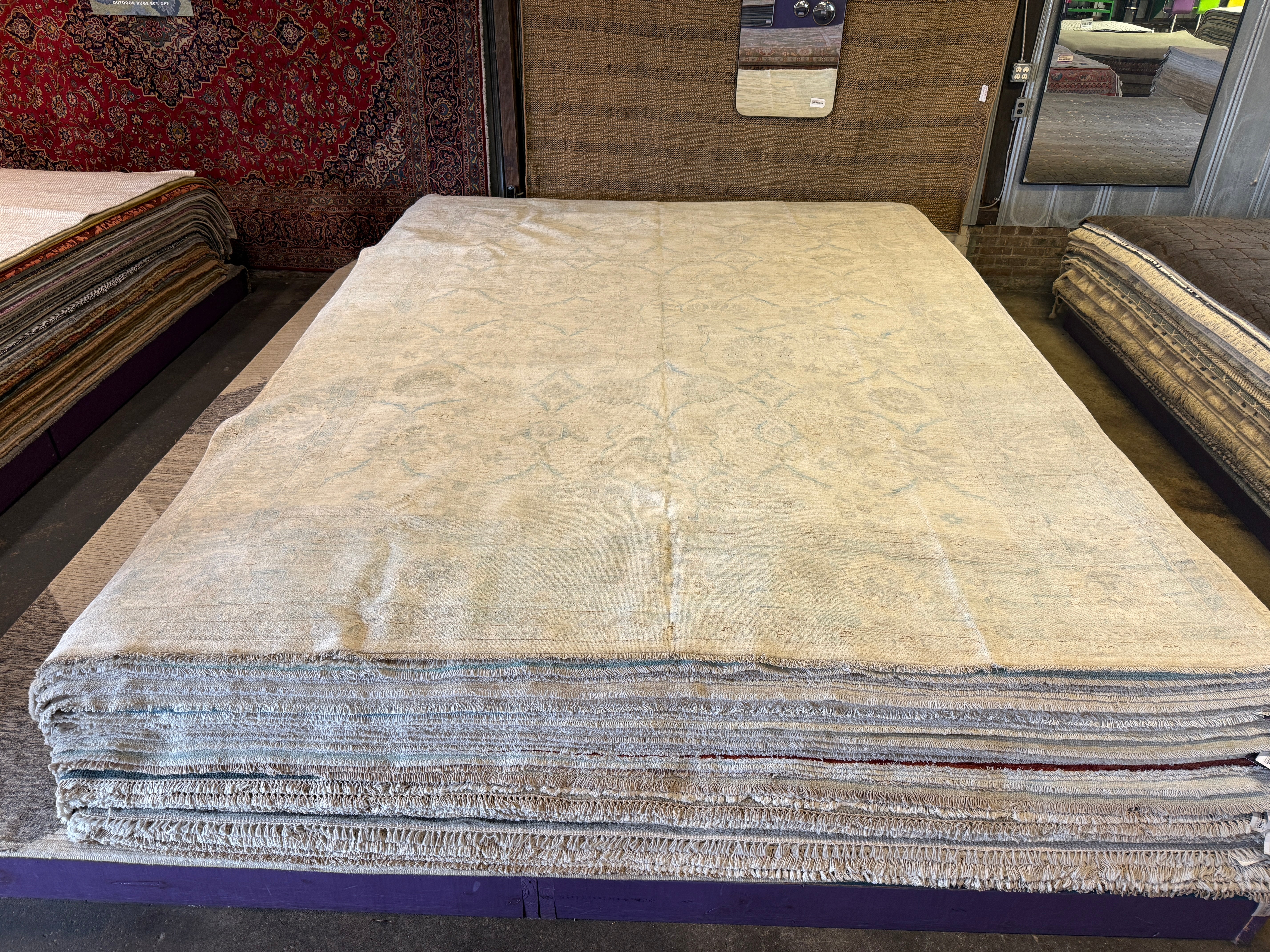 Juliana Pasquarosa 10.1x13.10 Blue Afghani Chobi Rug