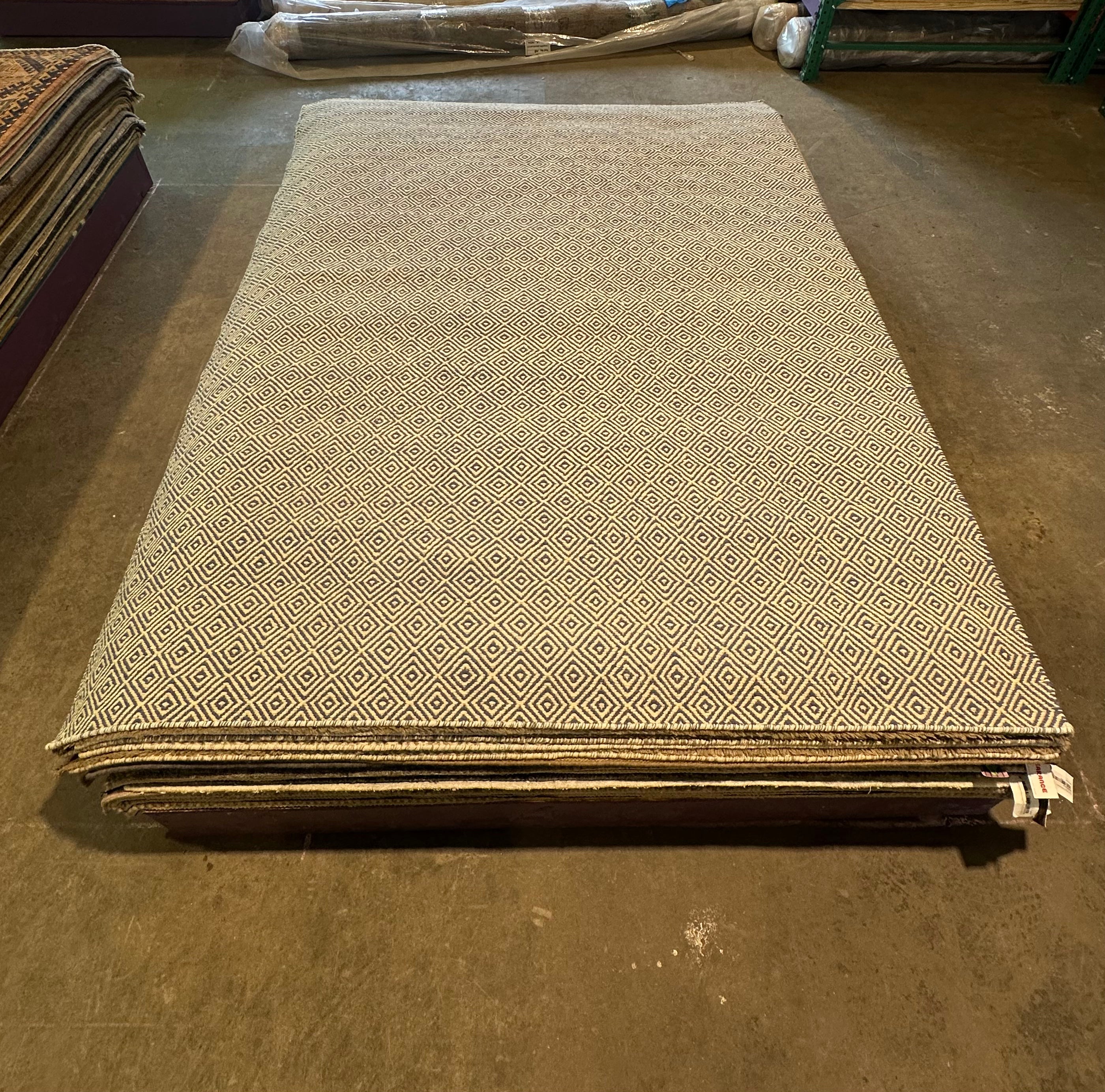 Hayden Markowitz  6.9x9.3 Grey Handwoven Modern Rug