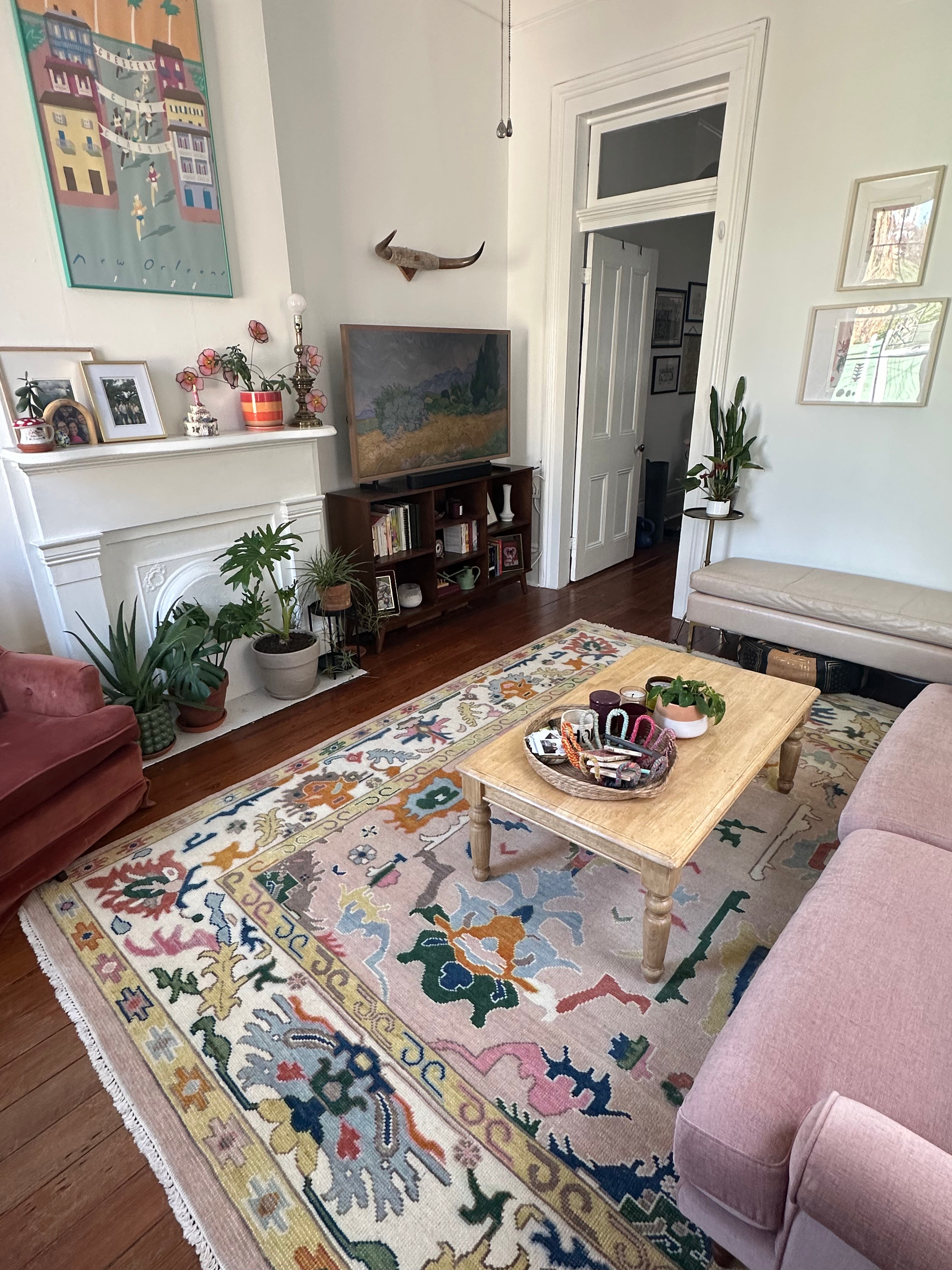 Alice Roberts Pink Hand-Knotted Oushak Rug (Muliple Sizes)