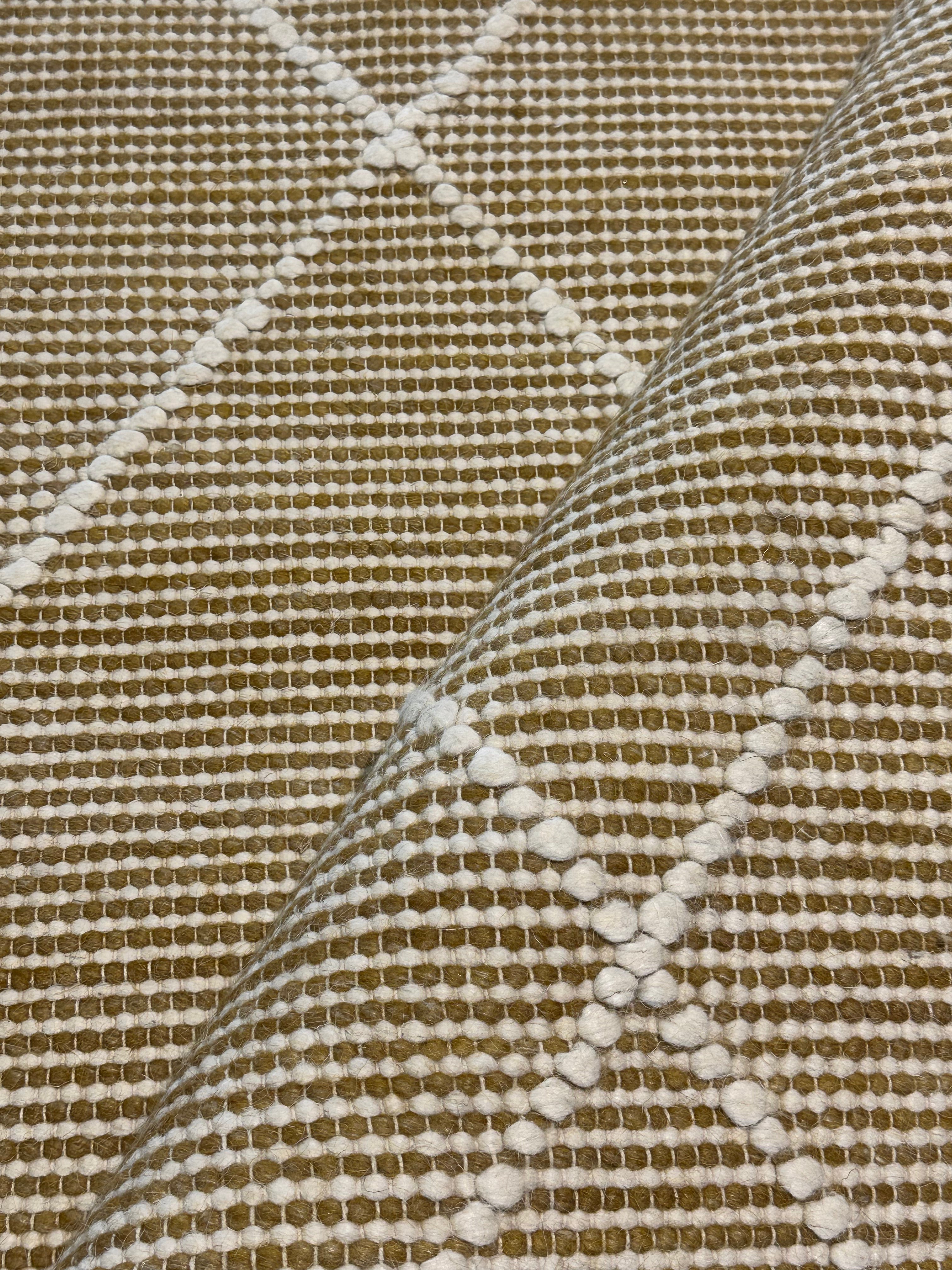 Jacob Rapini 6.9x9.3 Gold Handwoven Modern Rug
