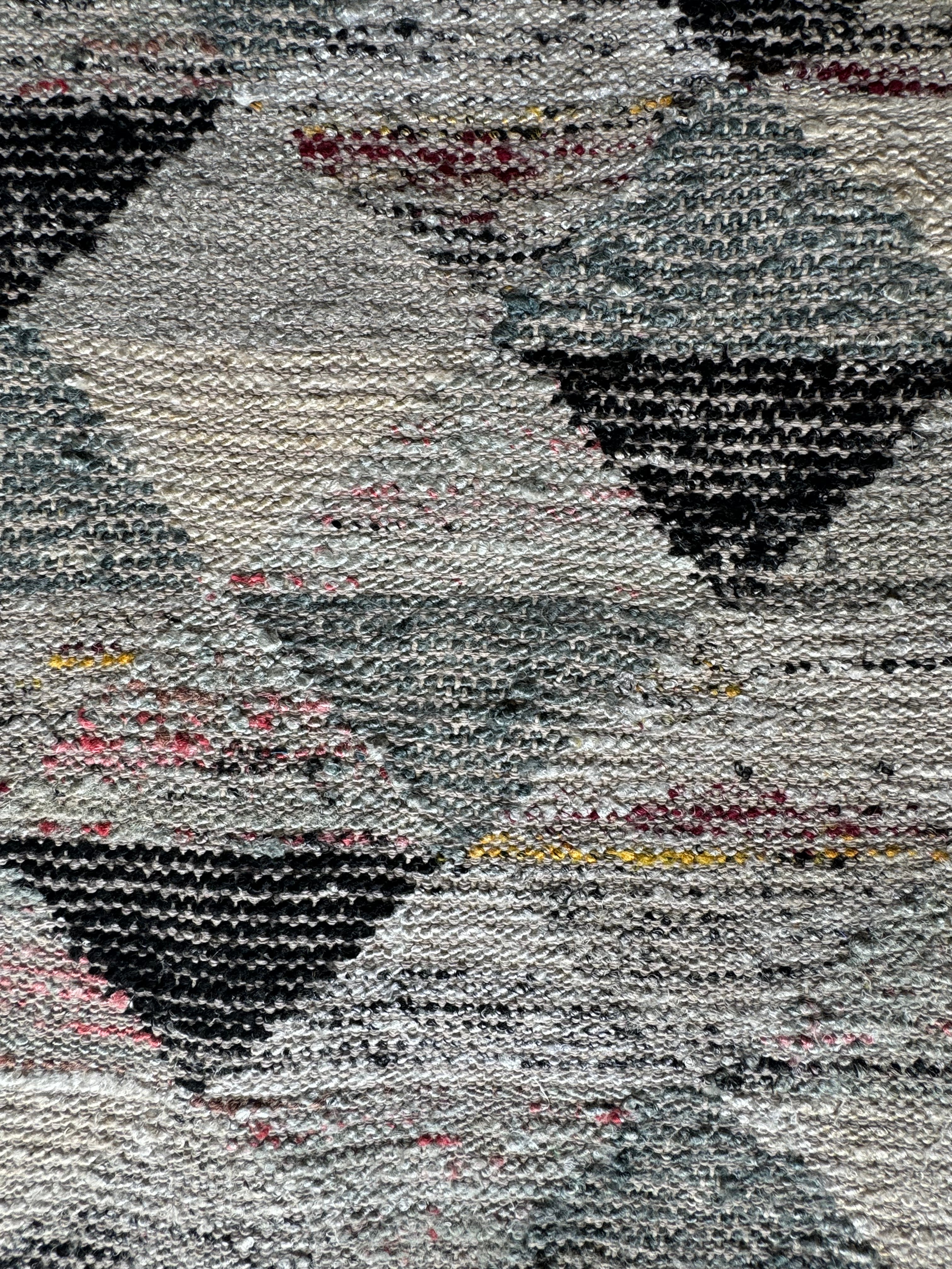 Andy 5.3x7.6 Grey Modern Handwoven Durrie