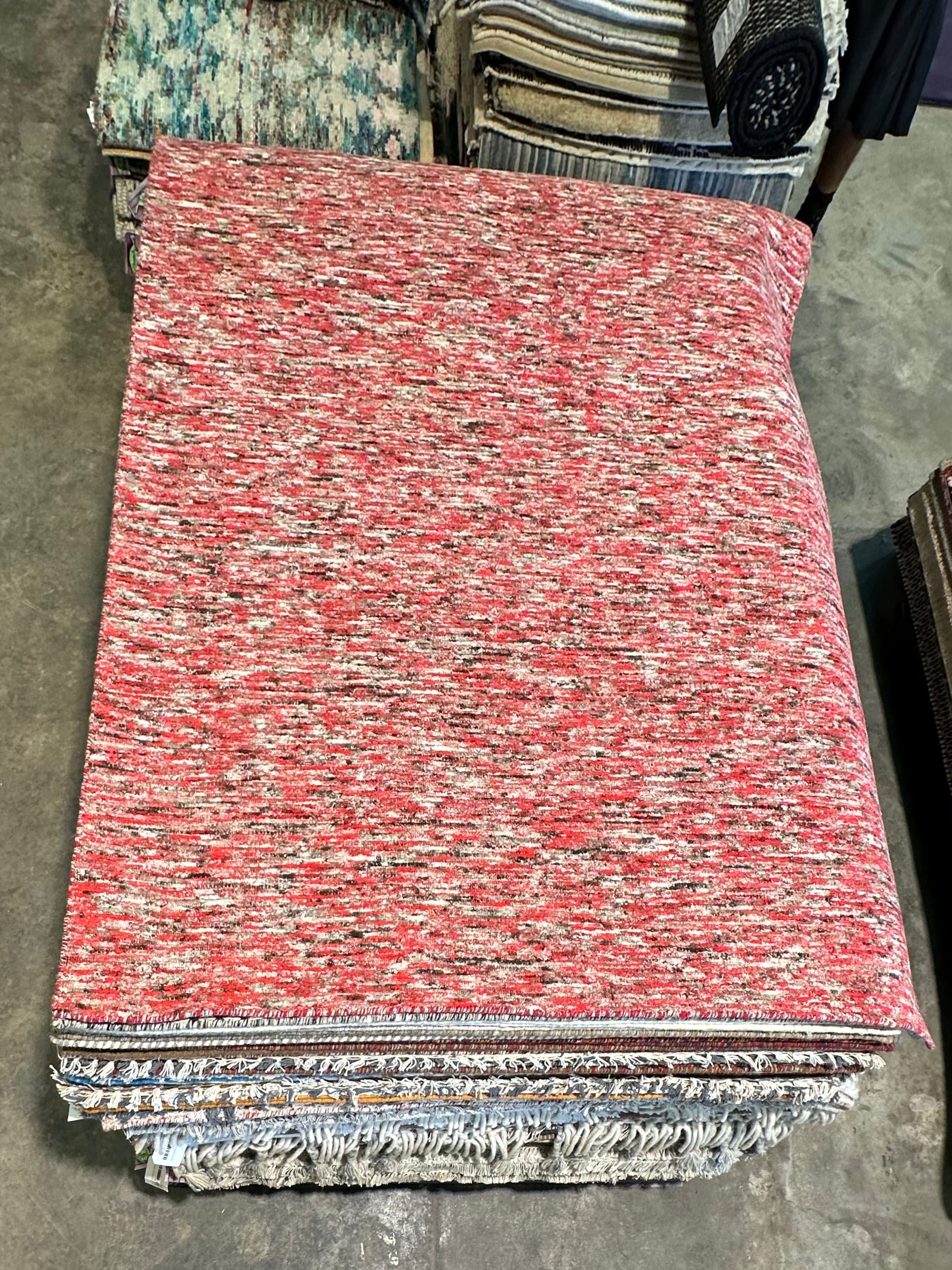 Jenny 4.9x6.6 Handwoven Wool Textured Durrie