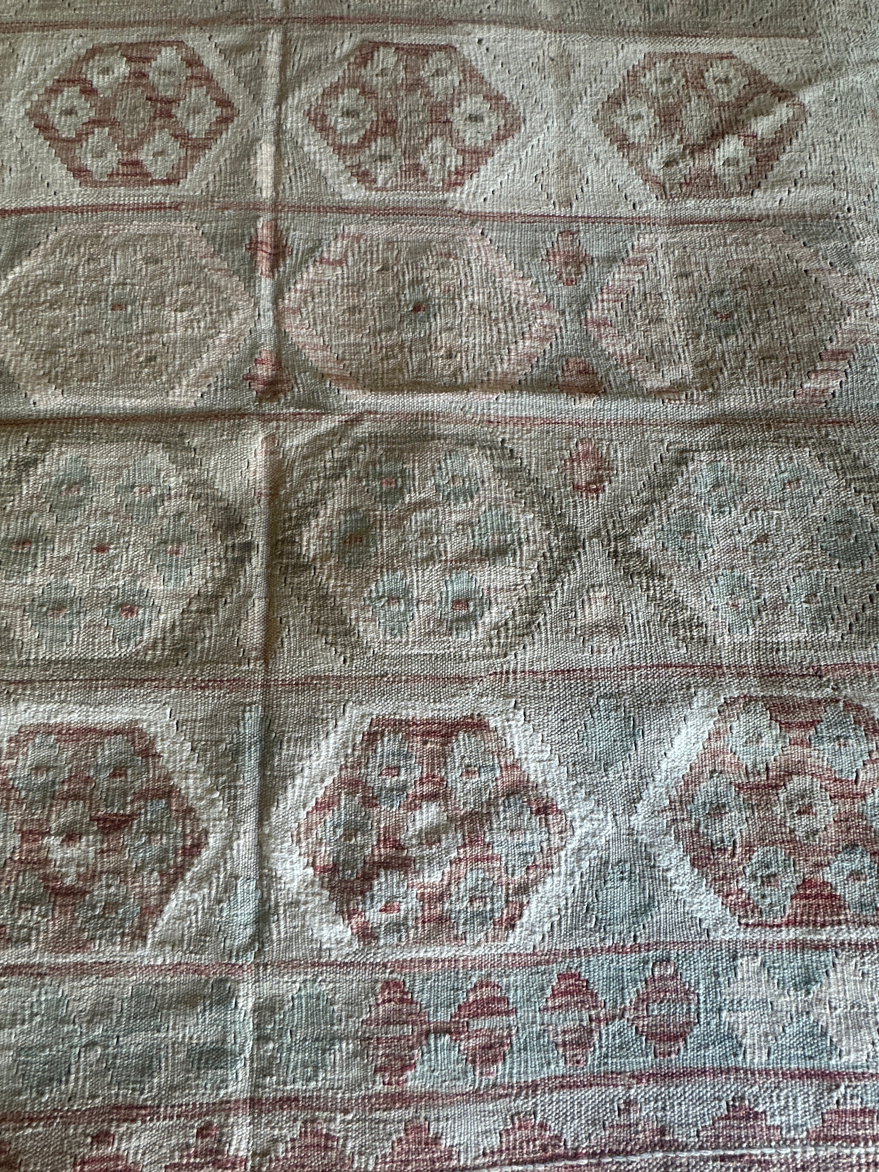 Desmond Harrington 5.9x7.11 Handwoven Durrie Multi-Colored Afghani Kilim