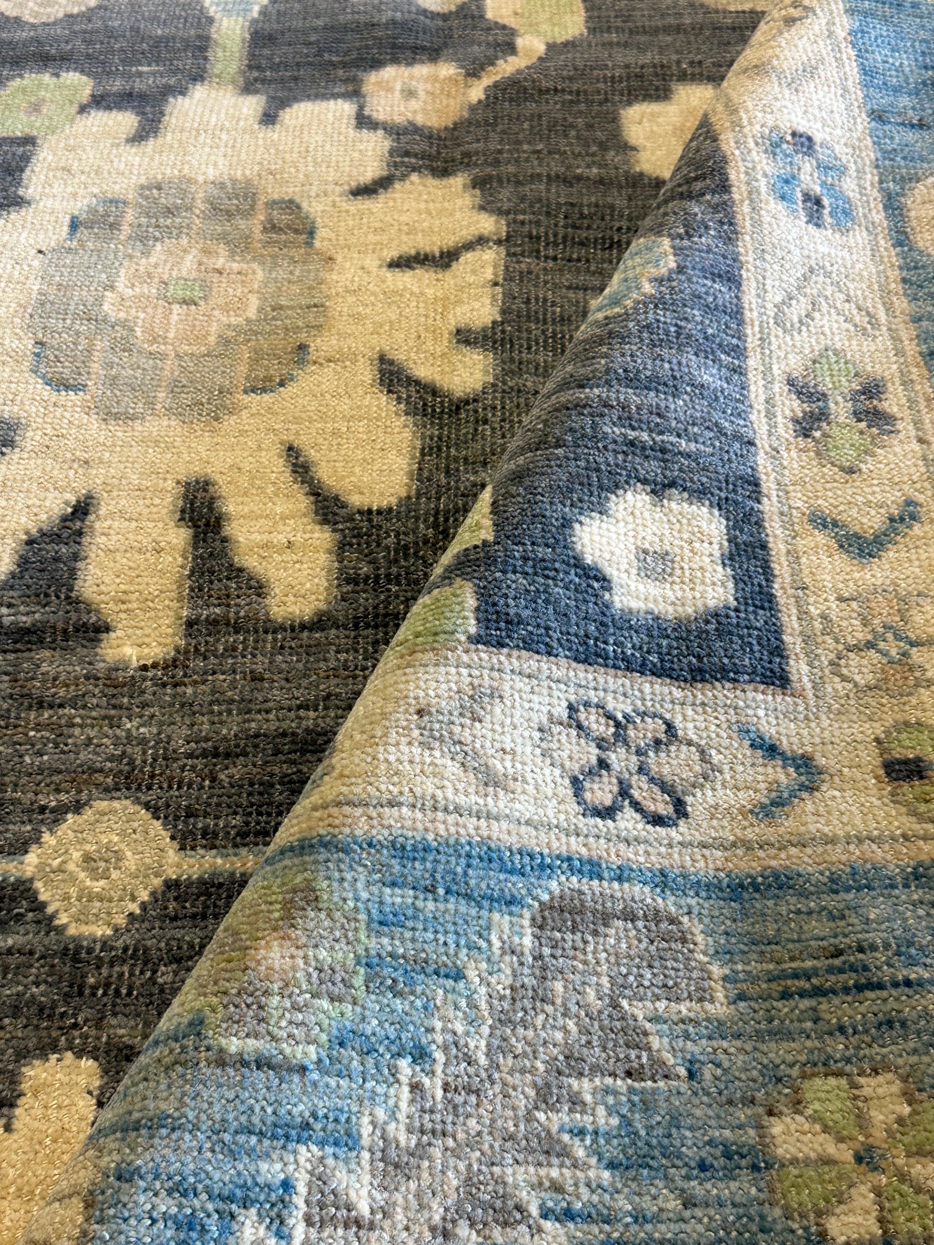 Abby 8x11.8 Blue Afghani Oushak