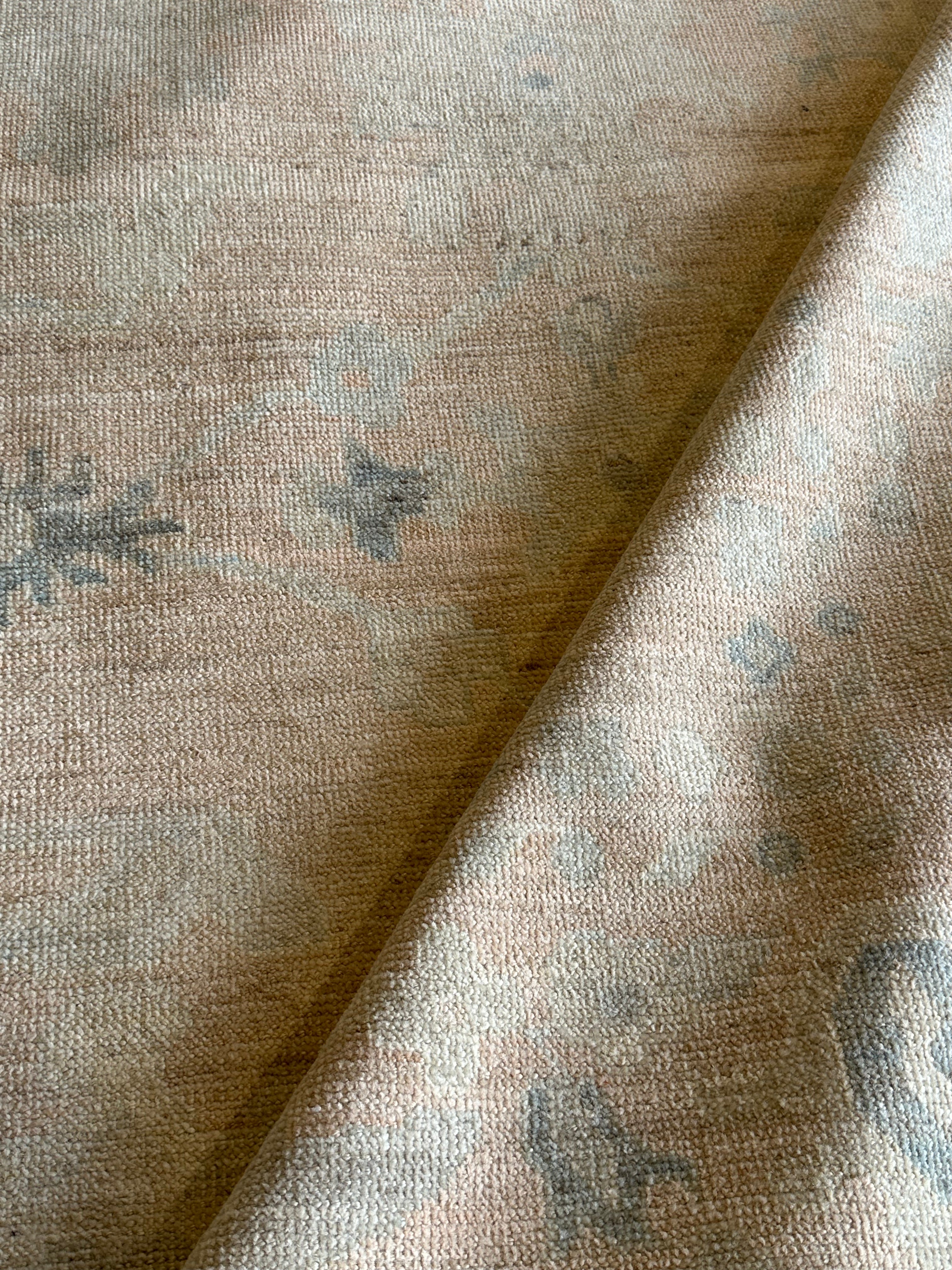 May Cobb 9.3x11.10 Pink Whitewashed Afghani Oushak