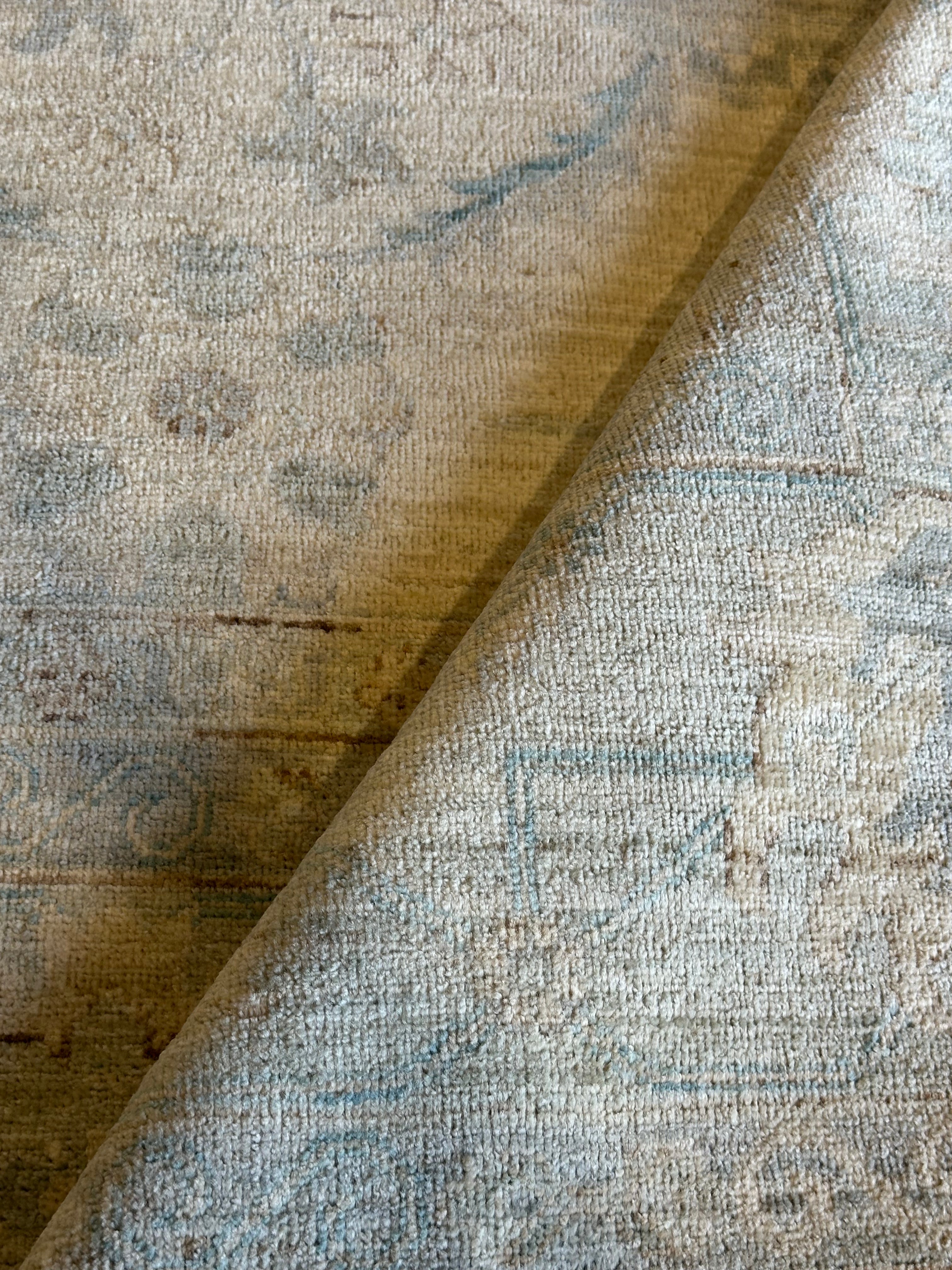 Juliana Pasquarosa 10.1x13.10 Blue Afghani Chobi Rug