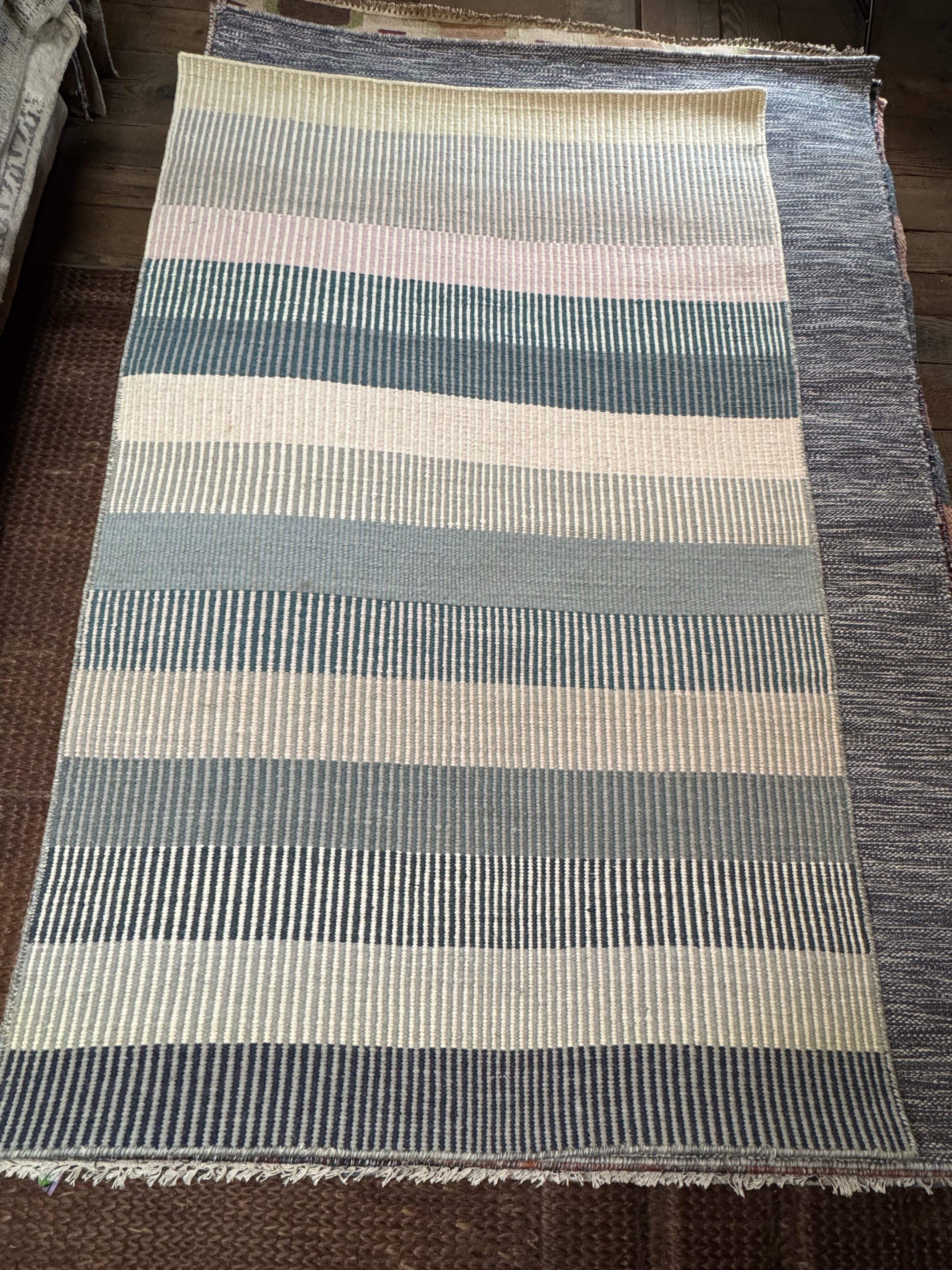 Mark 4.6x6.6 Grey Handwoven Durrie