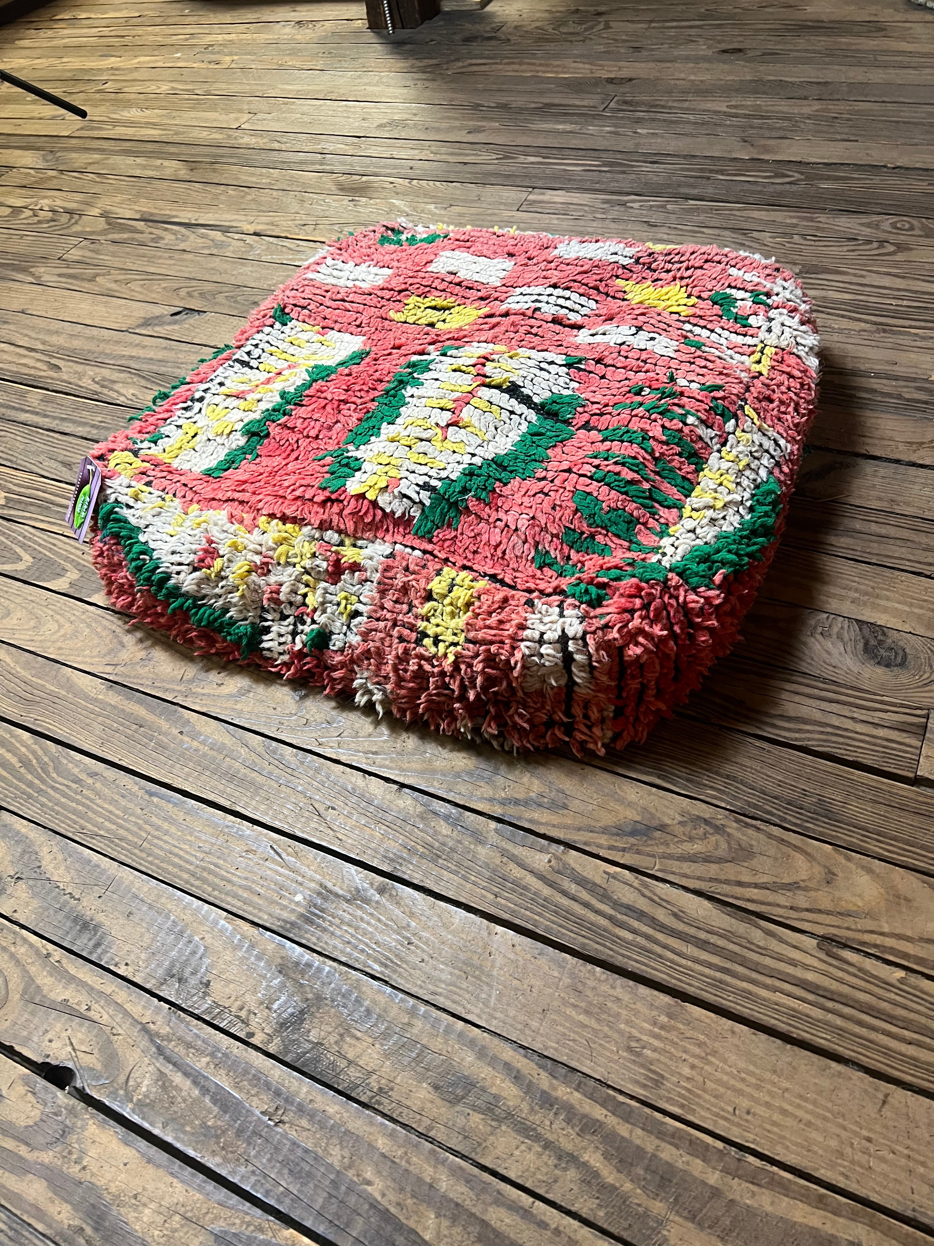Moroccan Floor Cushion Red 10