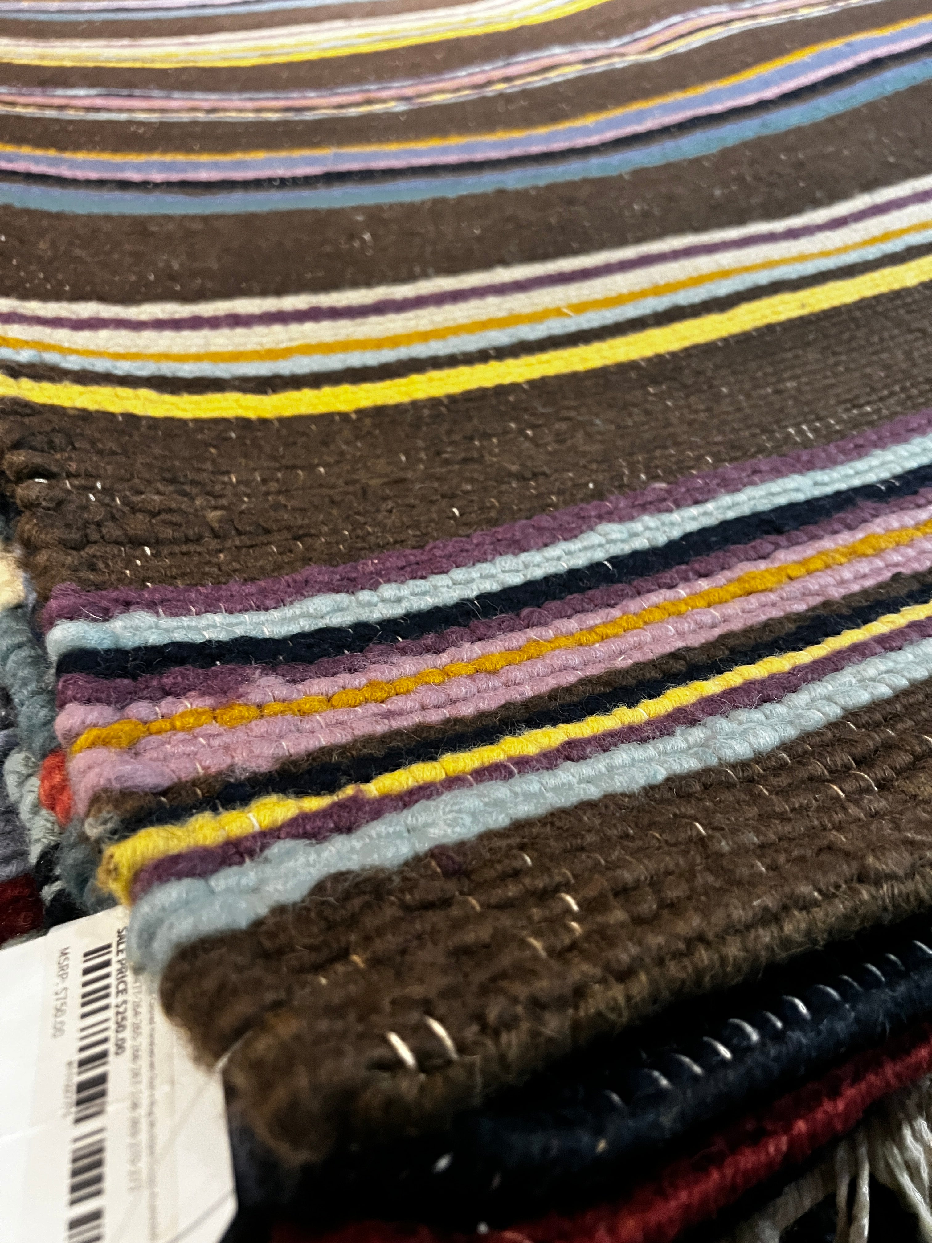 Barney Ross 5.3x7.9 Multi-Colored Handwoven Durrie Rug (Multiple Colors Available) CLEARANCE