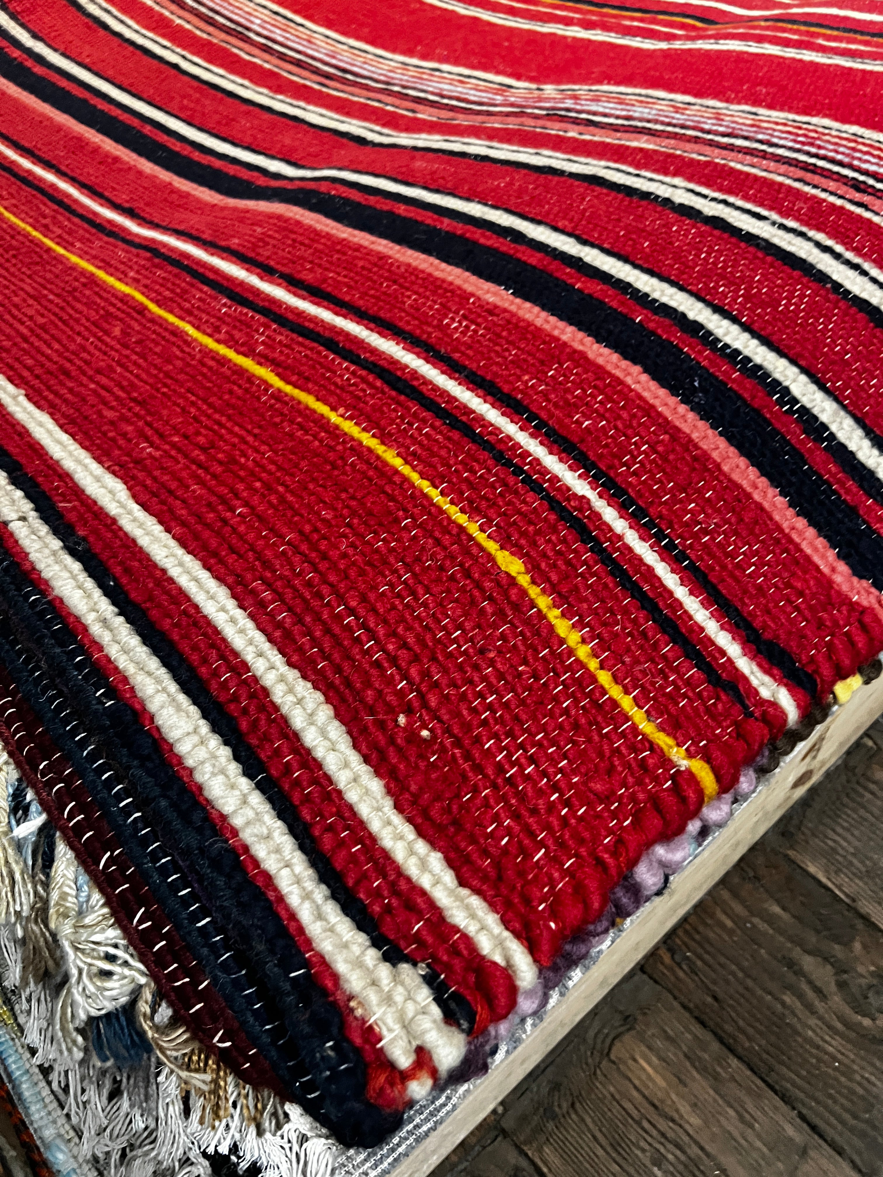 Barney Ross 5.3x7.9 Multi-Colored Handwoven Durrie Rug (Multiple Colors Available) | Banana Manor Rug Company