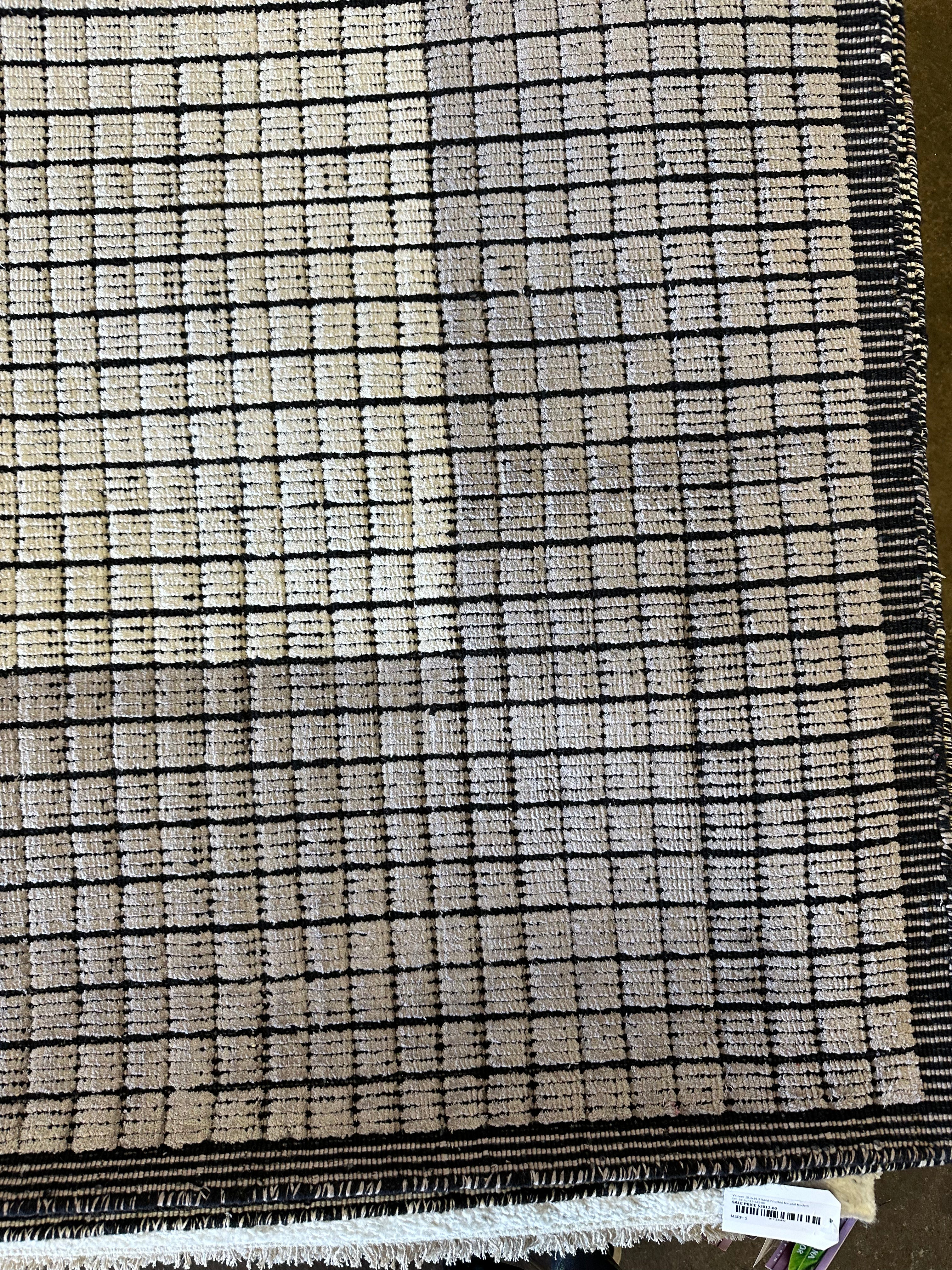 Karl Mueller 9.6x13.9 Handwoven Blended Textured Carpet