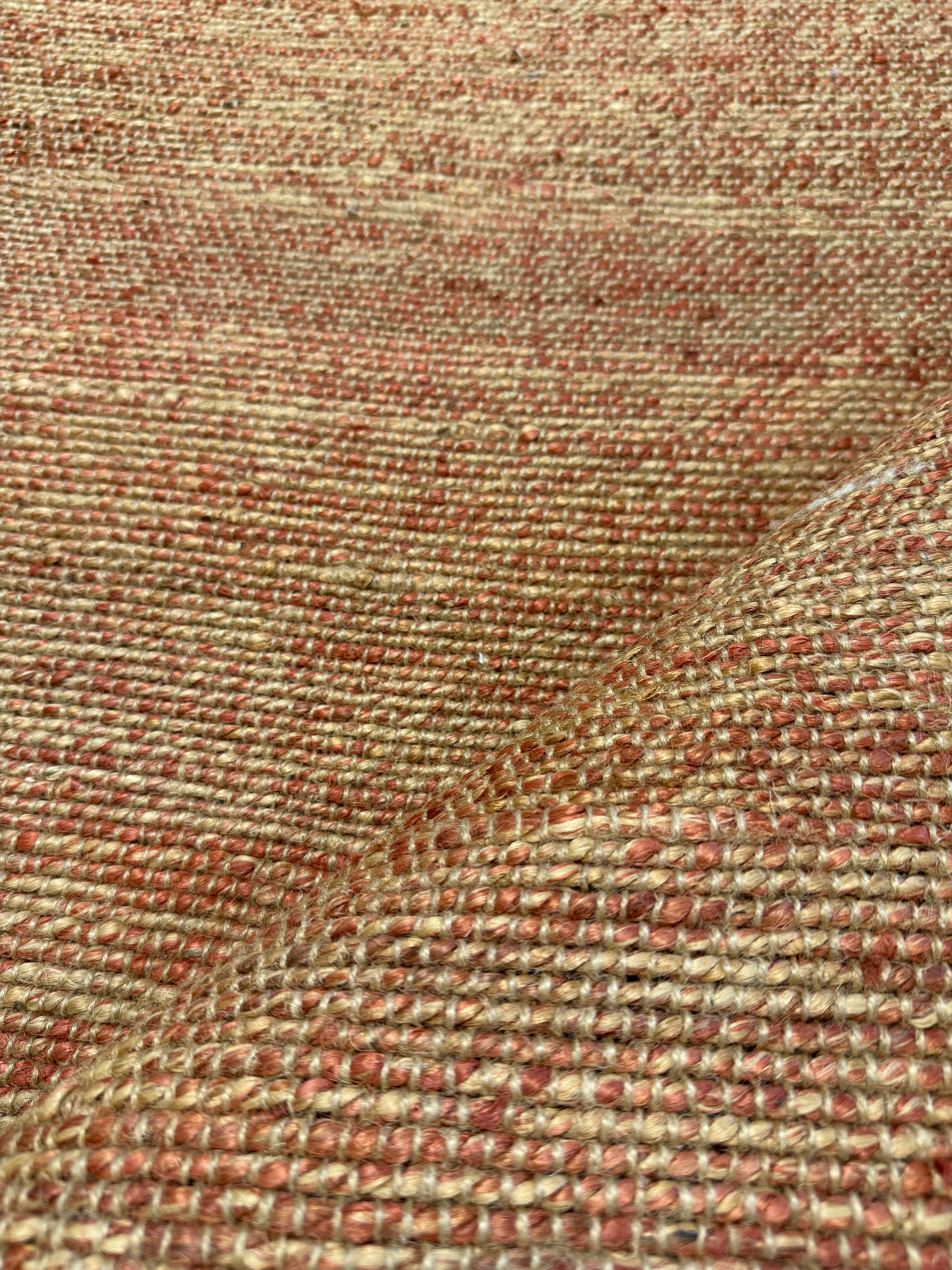 Taggart 5.3x7.6 Orange Handwoven Jute Rug