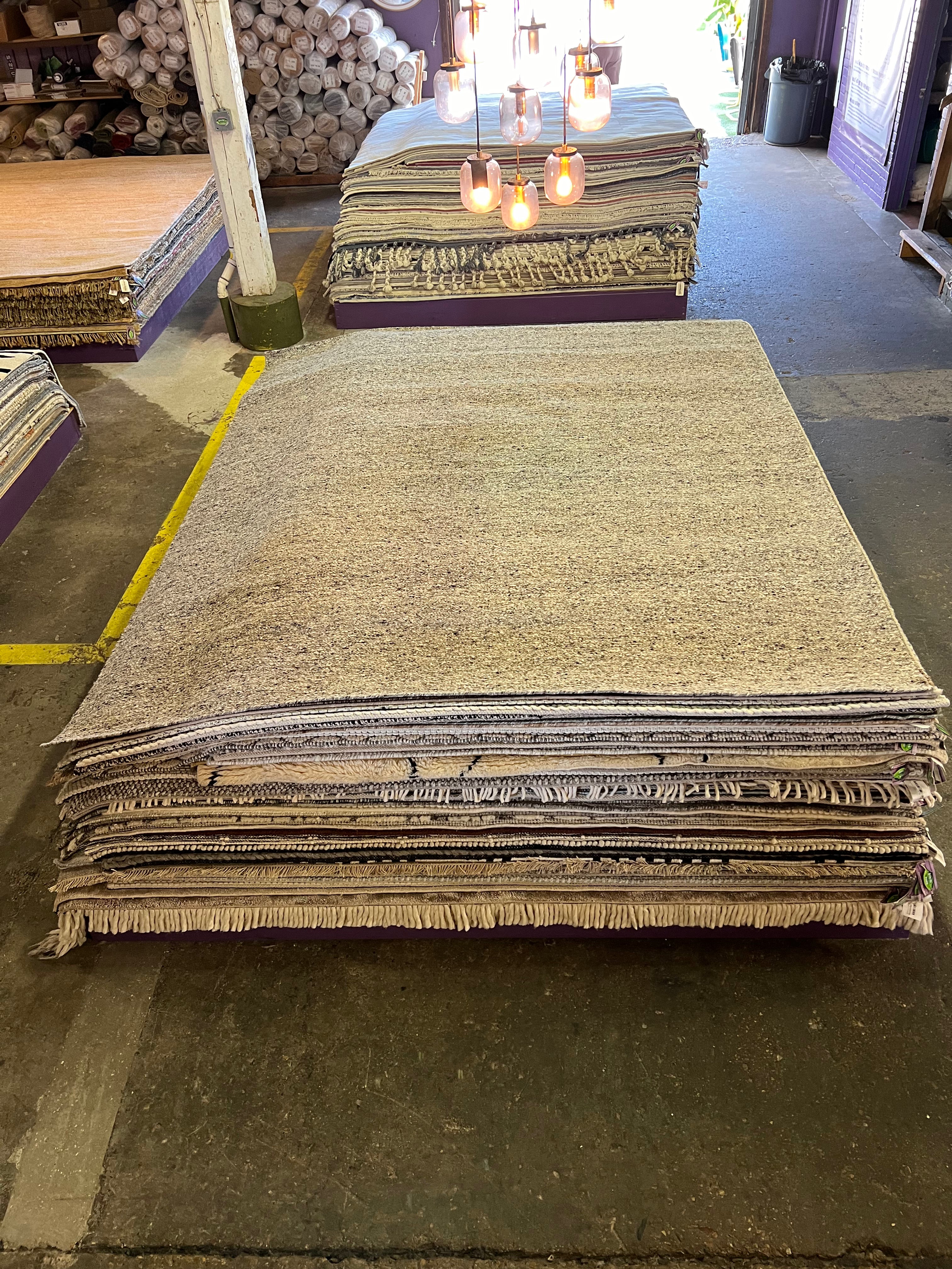 Chuck Strell 8x10 Handwoven Textured Modern Natural