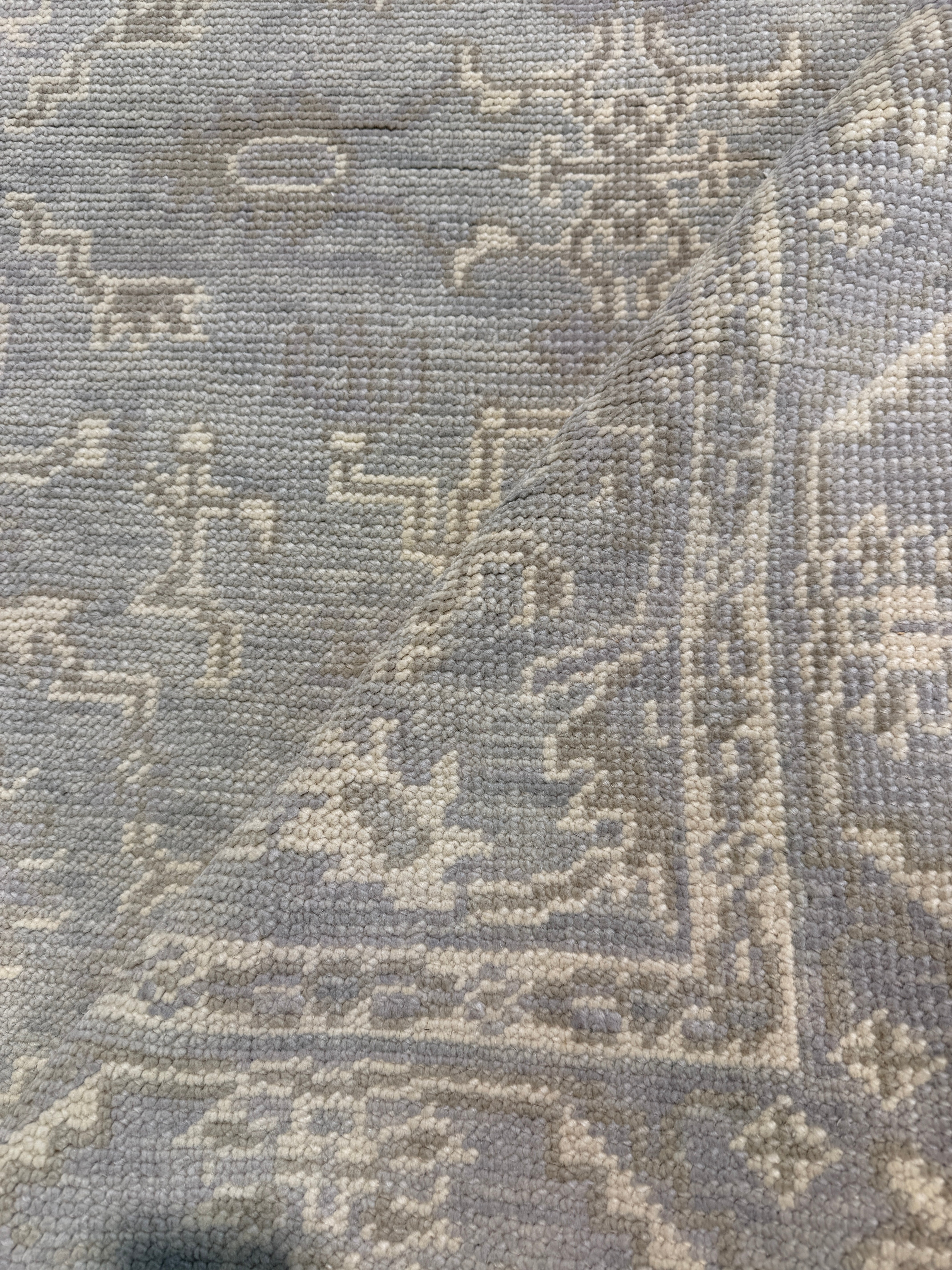 Winnifred Whitewashed Turkish Knot Oushak (Multiple Sizes)