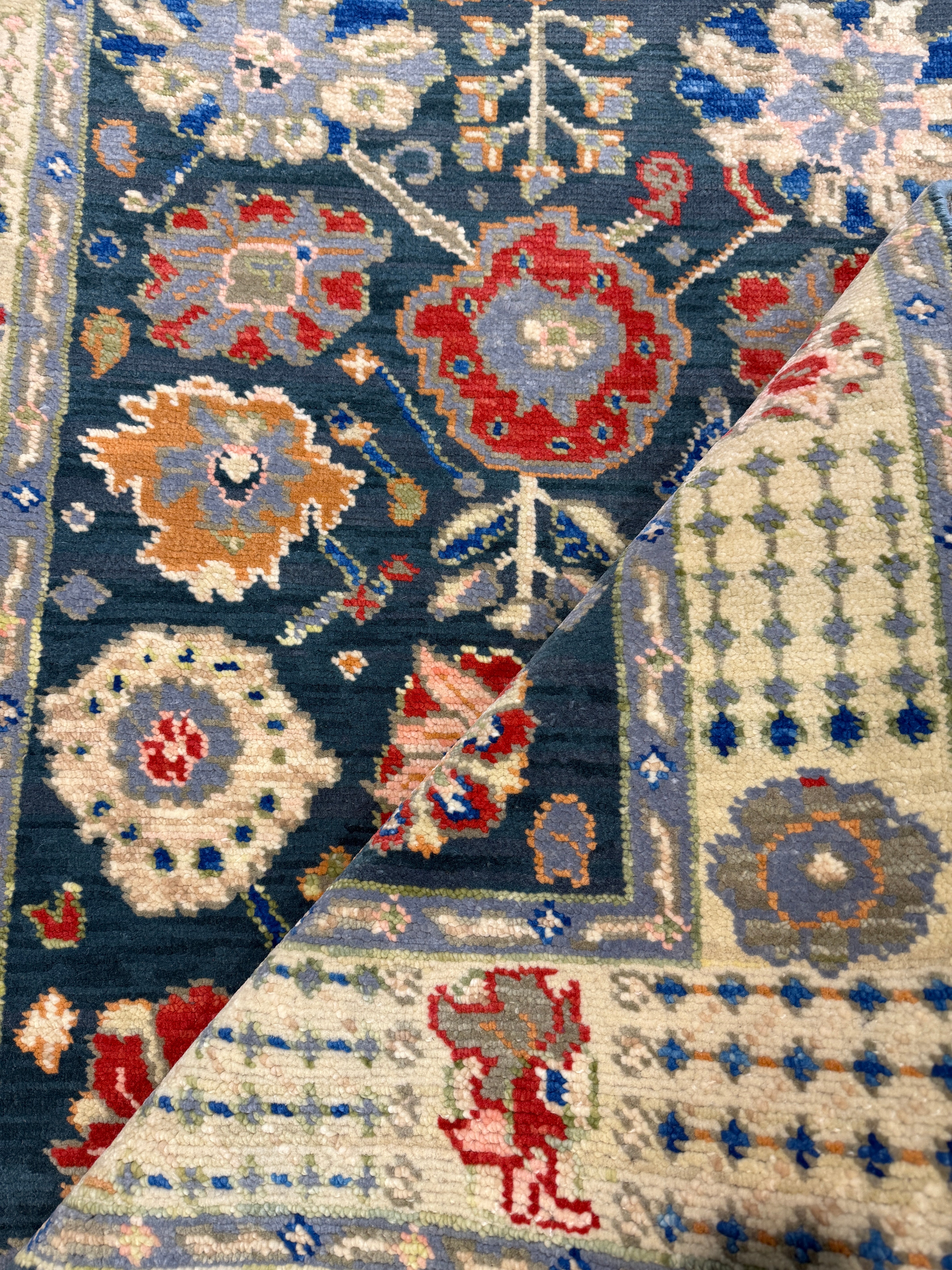 Renate Reinsve 4x6 Dark Blue Hand-Knotted Rug