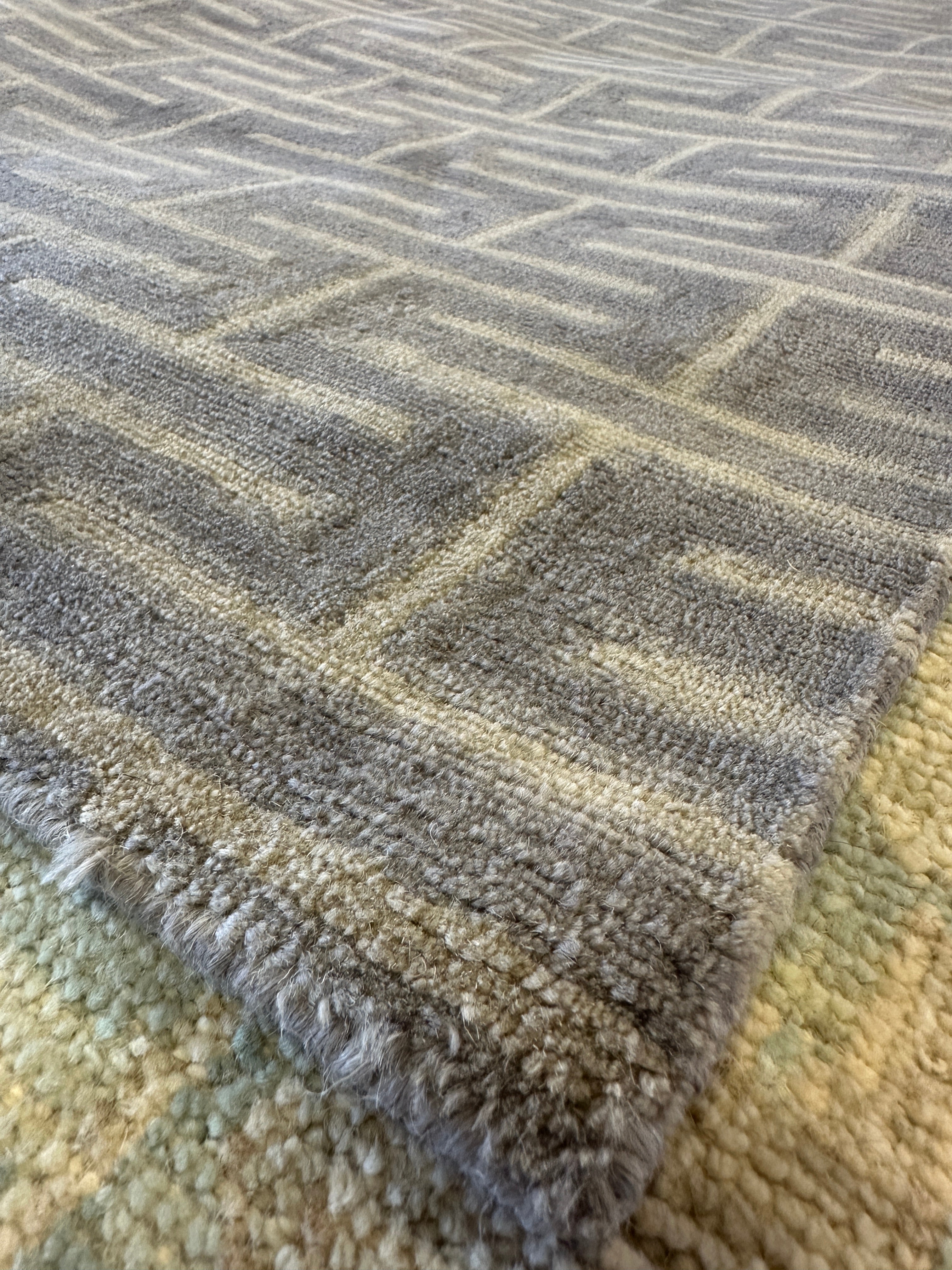 E. Eric Guirard 8x10 Grey Myriad Peeble Tibetan Rug