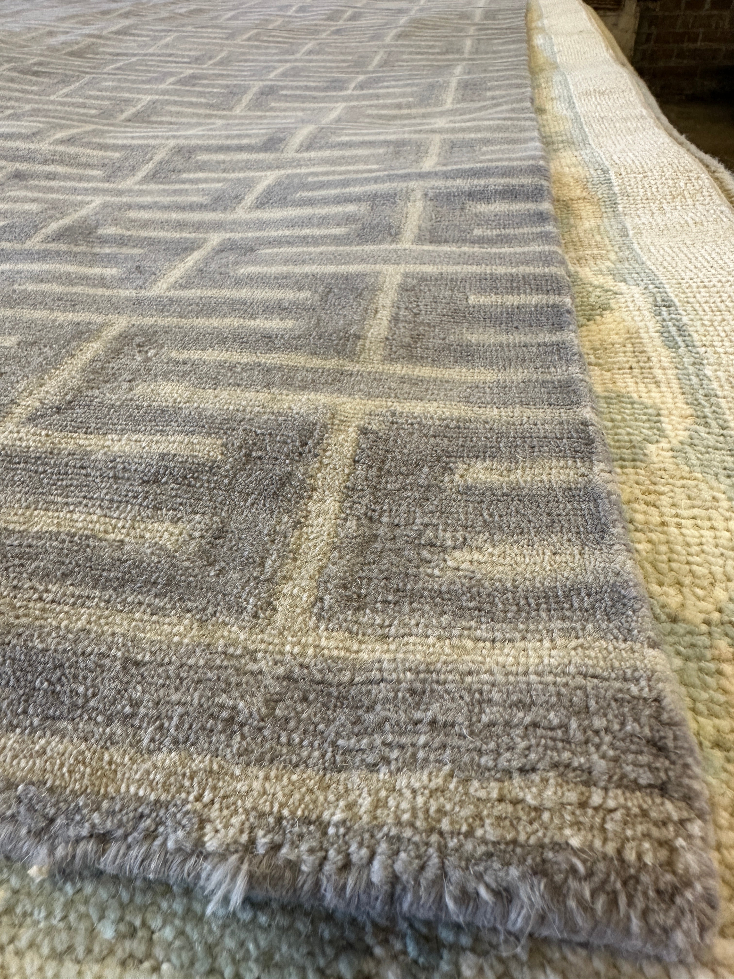 E. Eric Guirard 8x10 Grey Myriad Peeble Tibetan Rug
