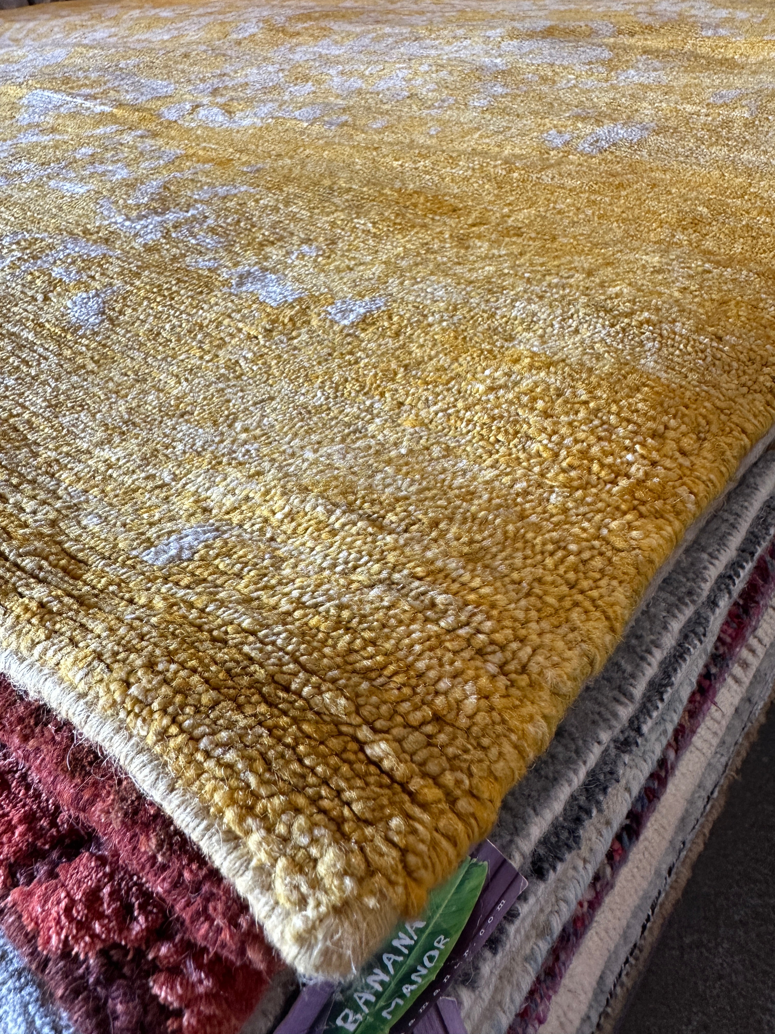 Alexander Shunnarah 10x14 Yellow Grunge PW Yellow Tibetan Rug