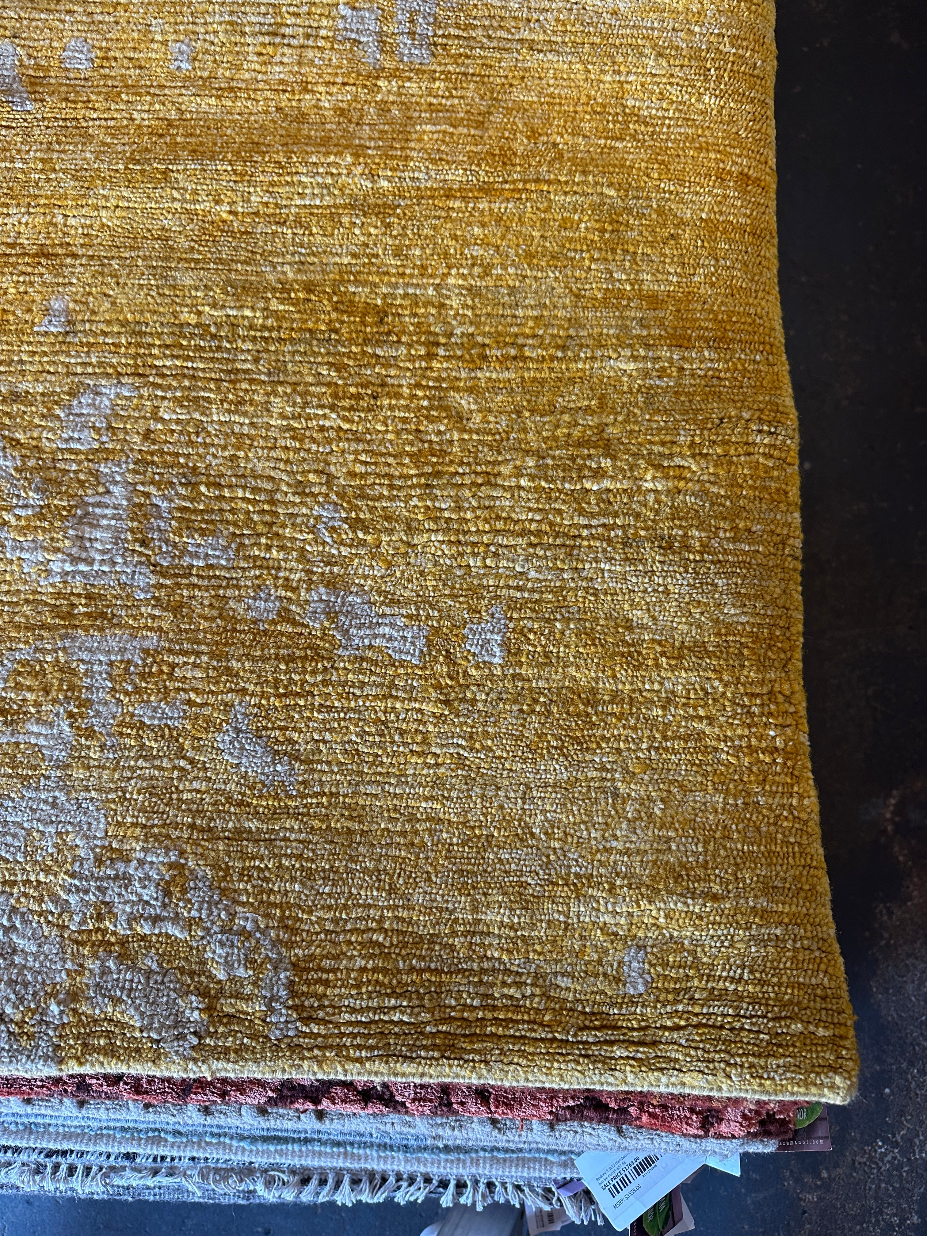 Alexander Shunnarah 10x14 Yellow Grunge PW Yellow Tibetan Rug
