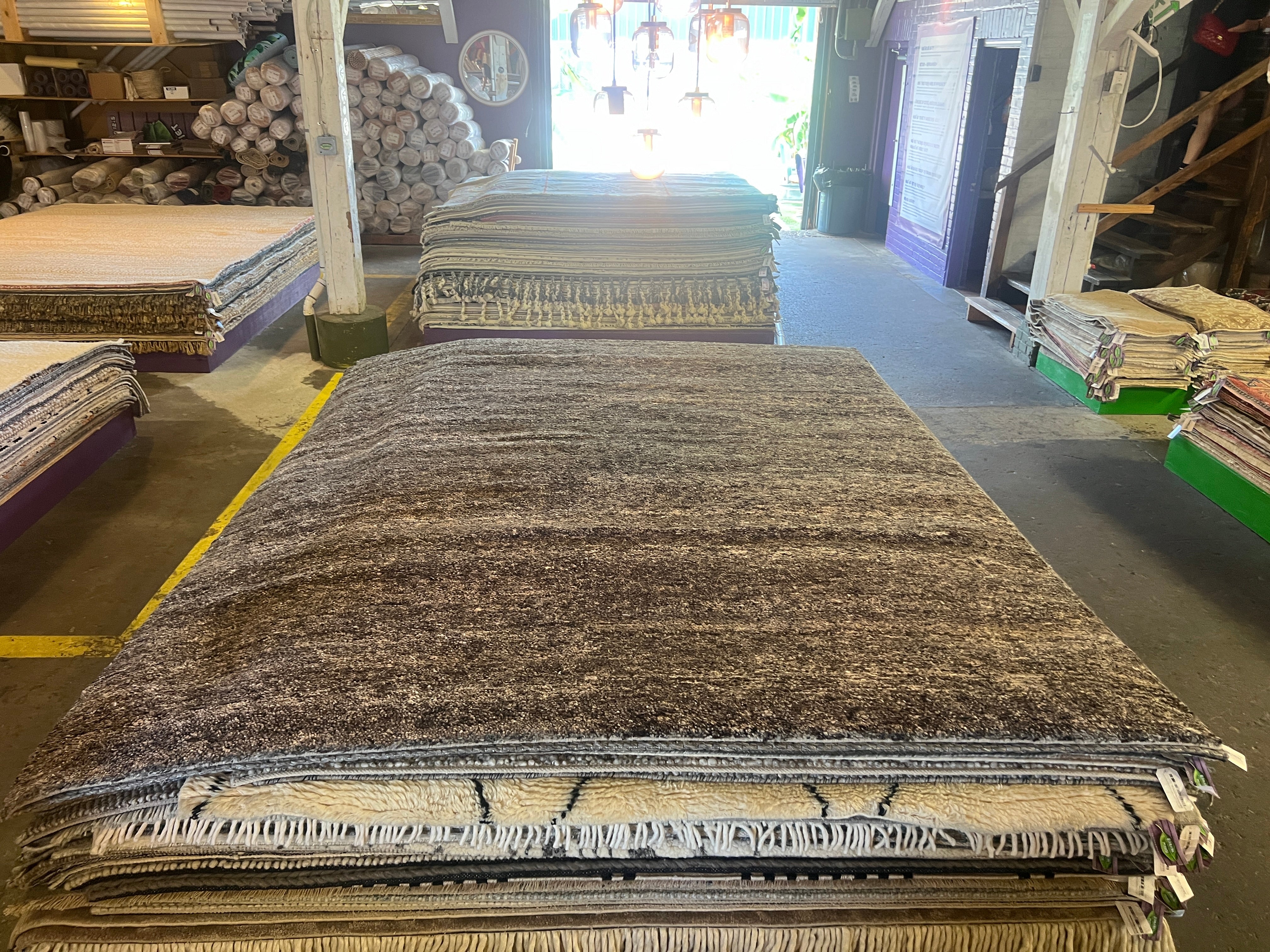 Gilligan 8x10 Handwoven Modern Grey